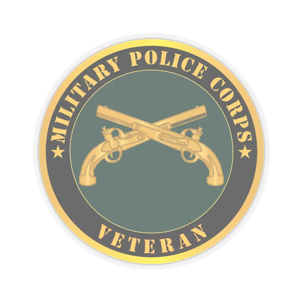 Kiss - Cut Stickers - Army - Military Police - Branch - Veteran X 300 2