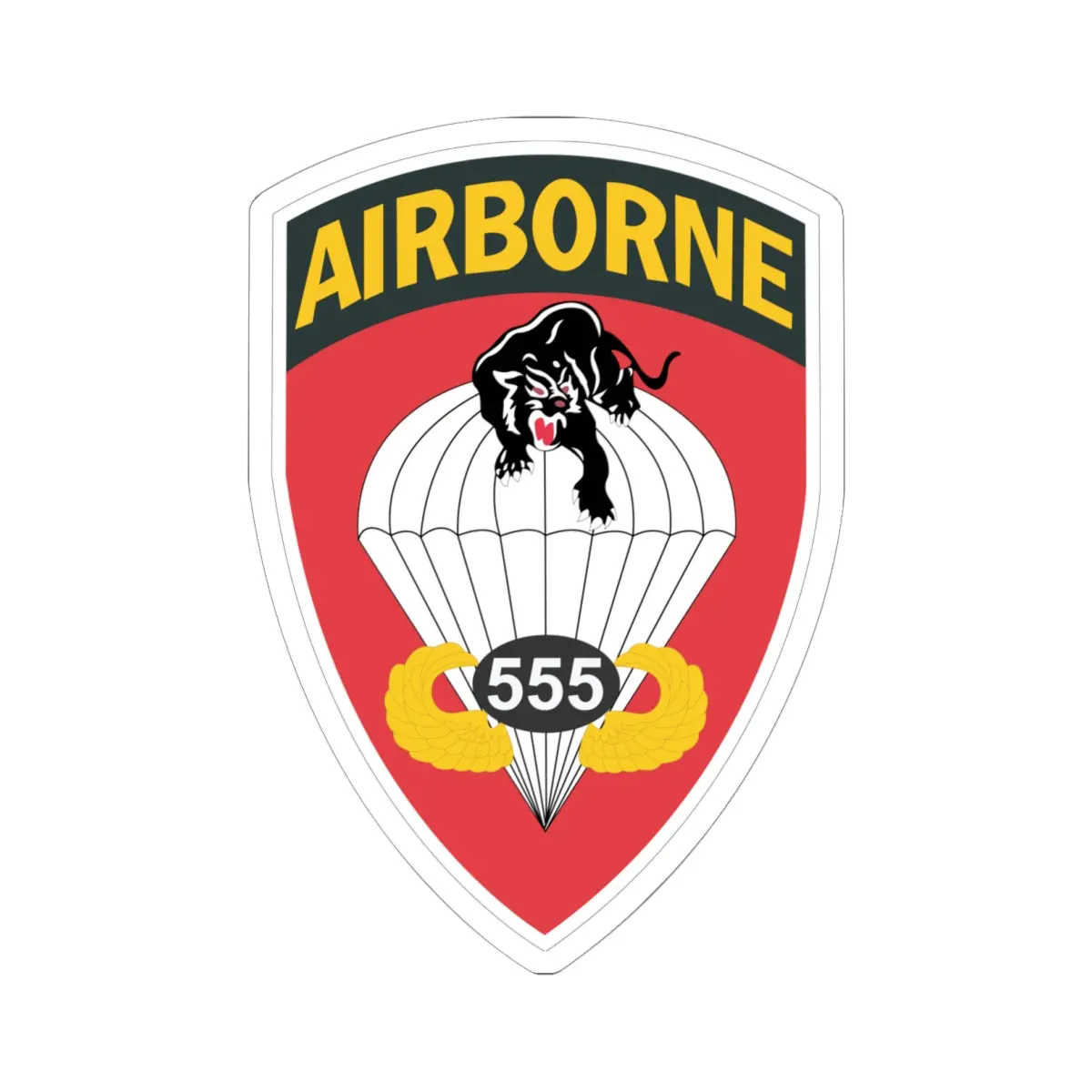 Kiss-Cut Stickers - Army - 555Th Parachute Infantry Battalion Wo Txt X 300 1