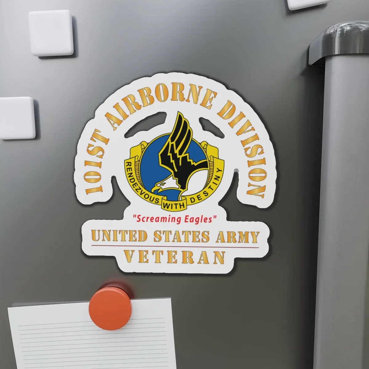 Die-Cut Magnets - Army - Dui - 101St Airborne Division - Screaming Eagles - Us Army Veteran X 300 1