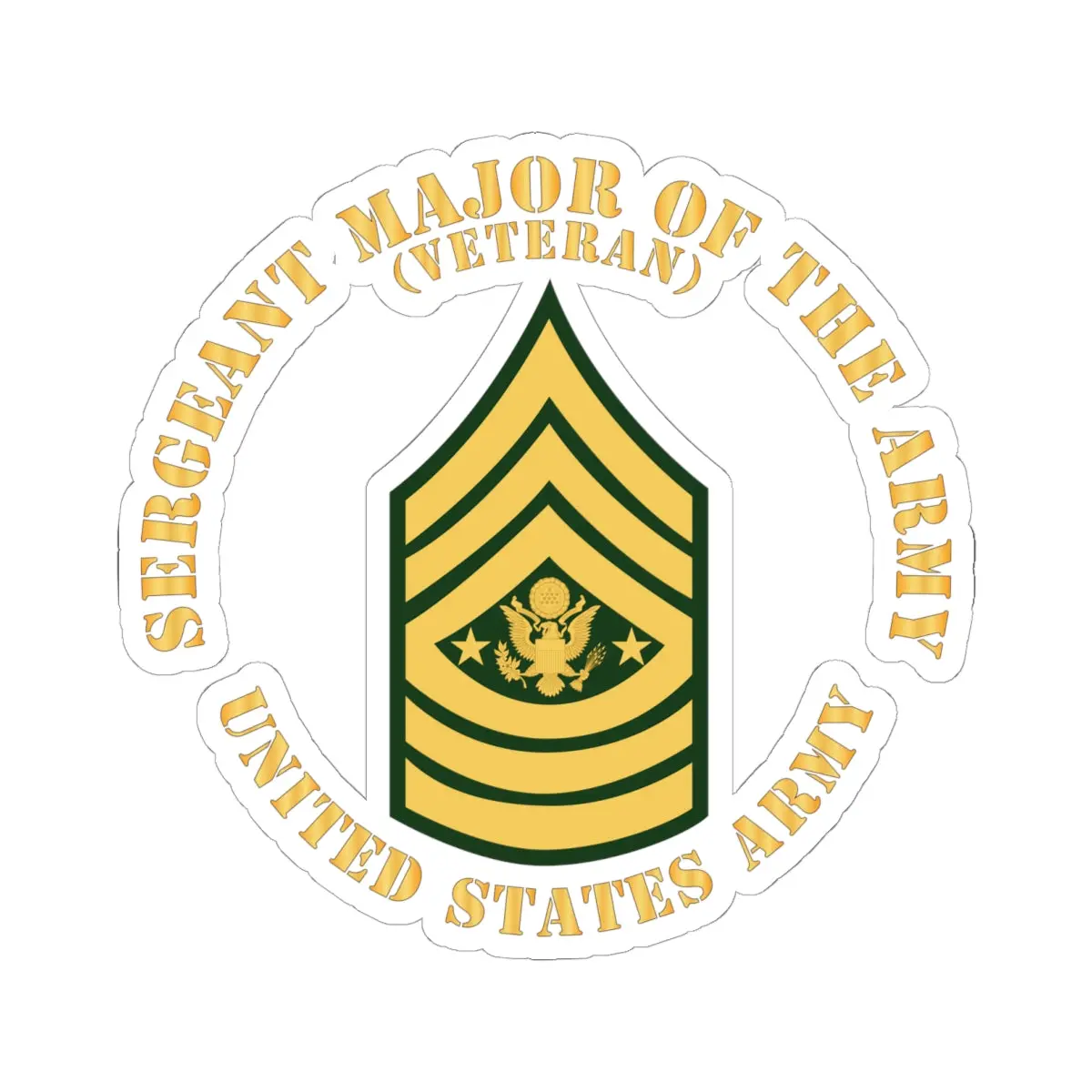 Kiss-Cut Stickers - Army - Sergeant Major Of The Army - Sma - Veteran - Flat X 300 2
