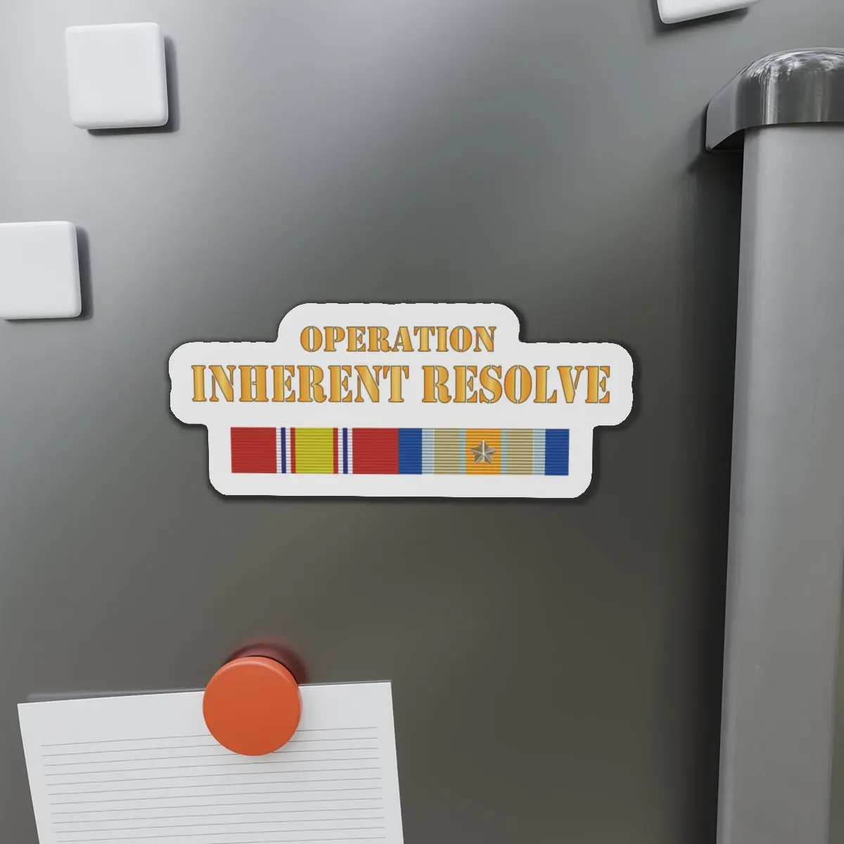 Die-Cut Magnets -Army -  Opn Inherent Resolve (Oir) Svc Bar  W Txt X 300 1