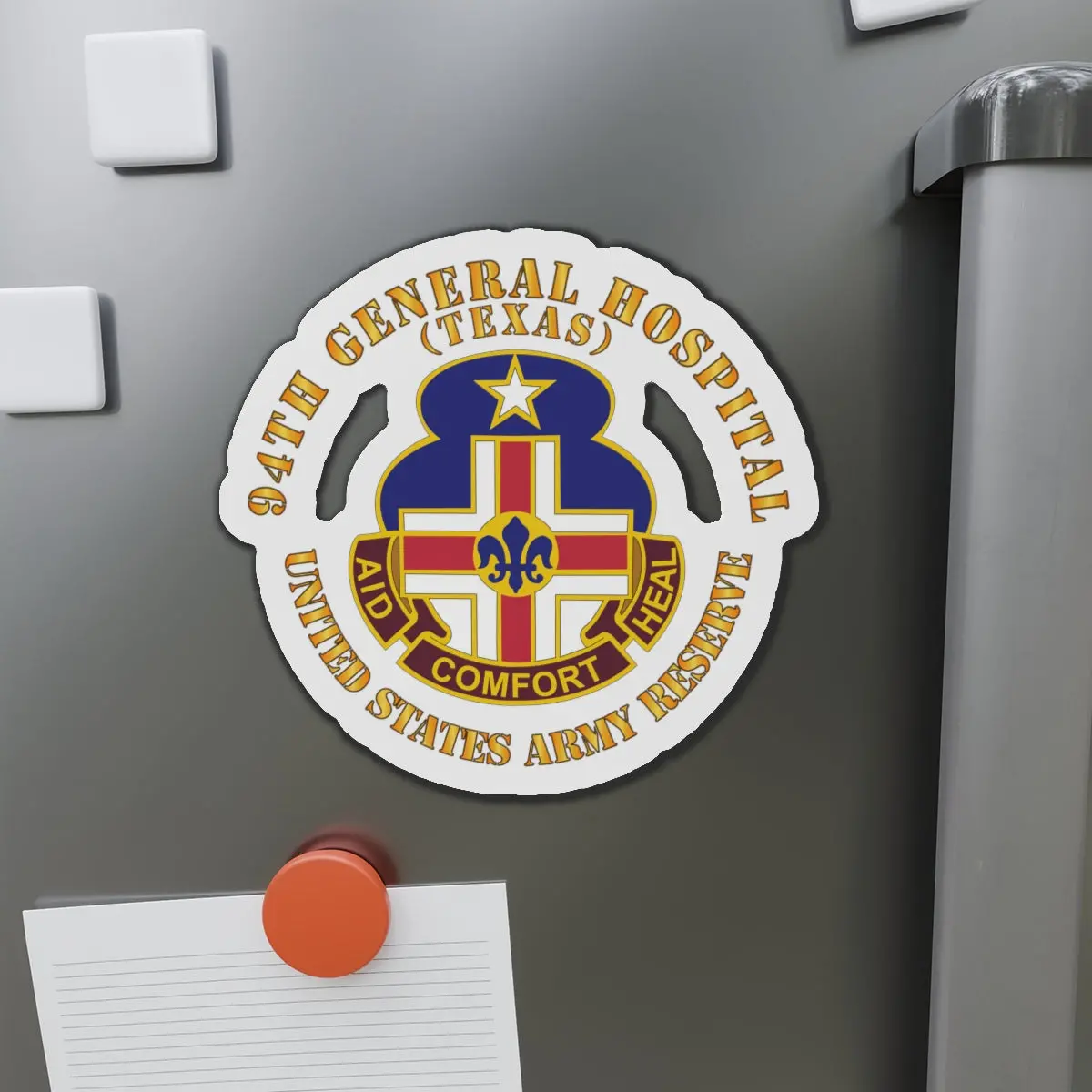 Die-Cut Magnets - Army - 94Th General Hospital - Tx - Usar 1