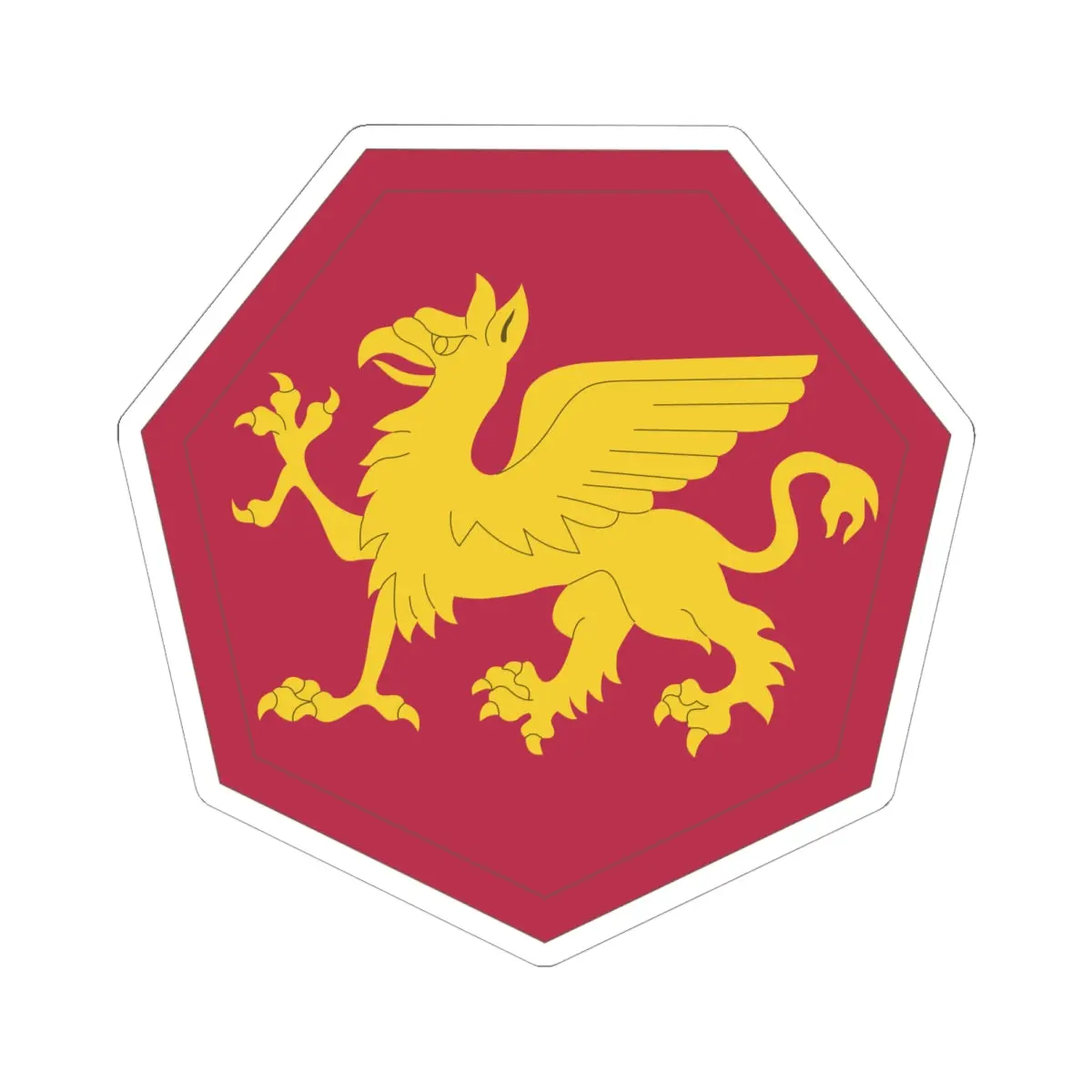 Kiss-Cut Stickers - Ssi - 108Th Infantry Division (1952-Present) X 300 1