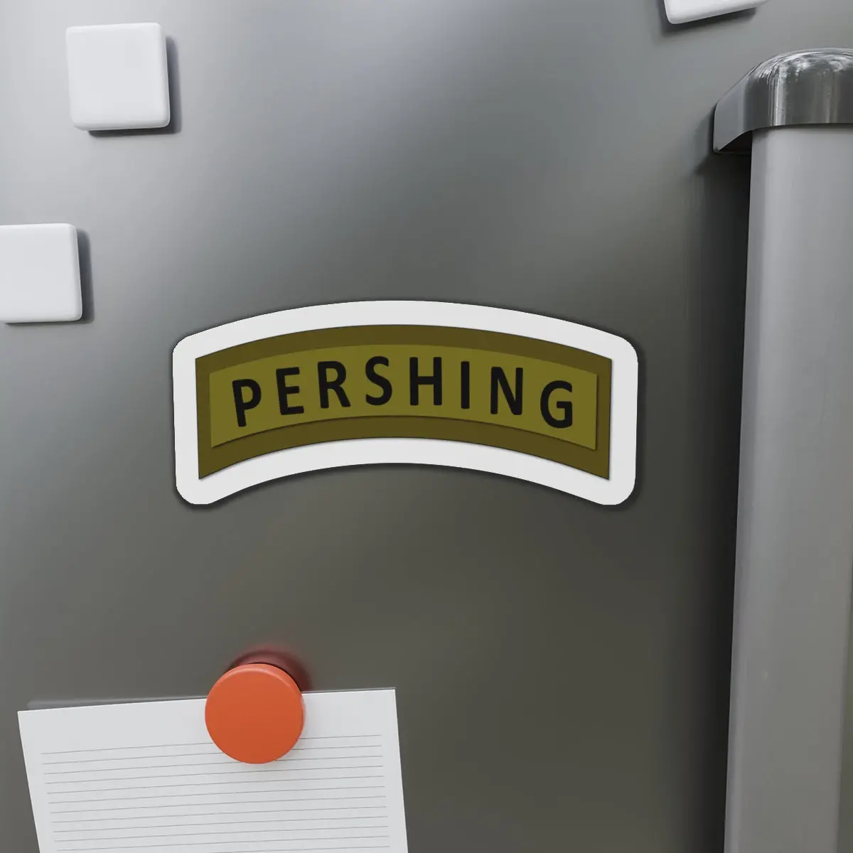 Die-Cut Magnets - Army - Pershing Missile Tab - Subdued 1