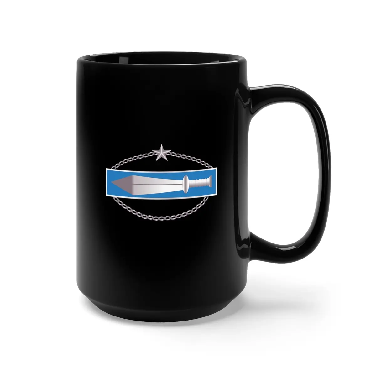 Black Mug 15Oz - Rok Korean Army Ranger Badge Wo Txt X 300 2