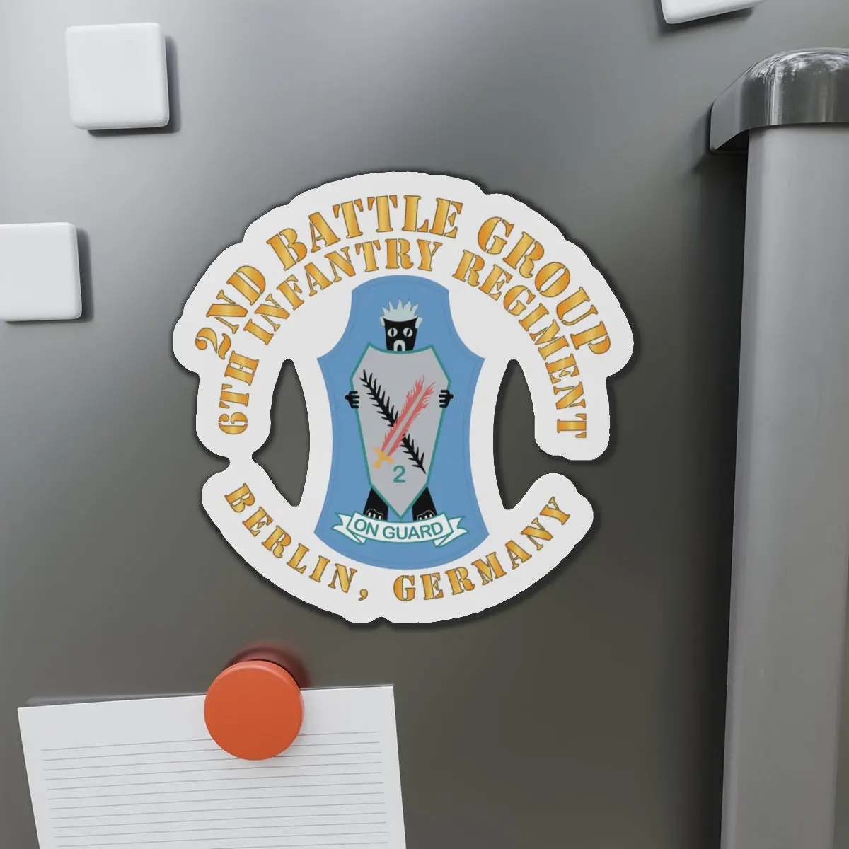 Die-Cut Magnets -Ssi -2Nd Battlegroup - 6Th Infantry Regt - Berlin Bde, Germany X 300 1