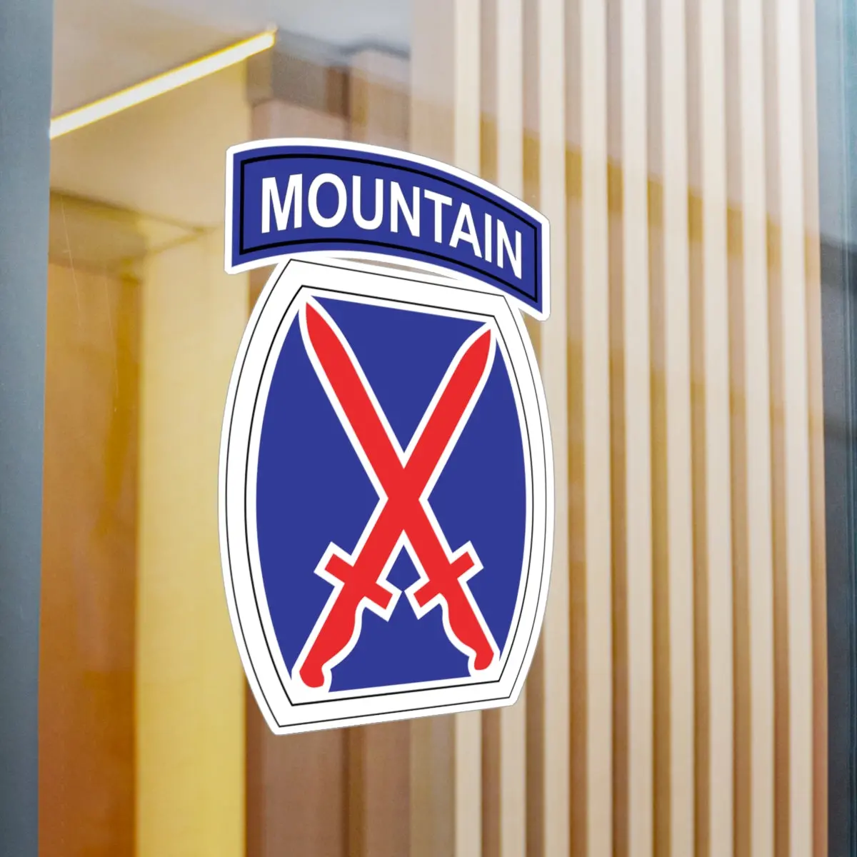 Kiss-Cut Vinyl Decals - Ssi - 10Th Mountain Division X 300 1