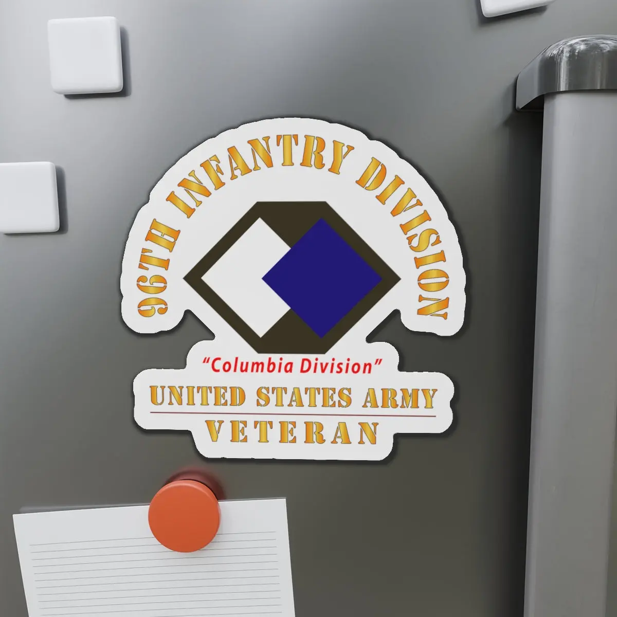 Die-Cut Magnets - Army - Ssi - 96Th Infantry Division - Columbia Division - Us Army Veteran X 300 1