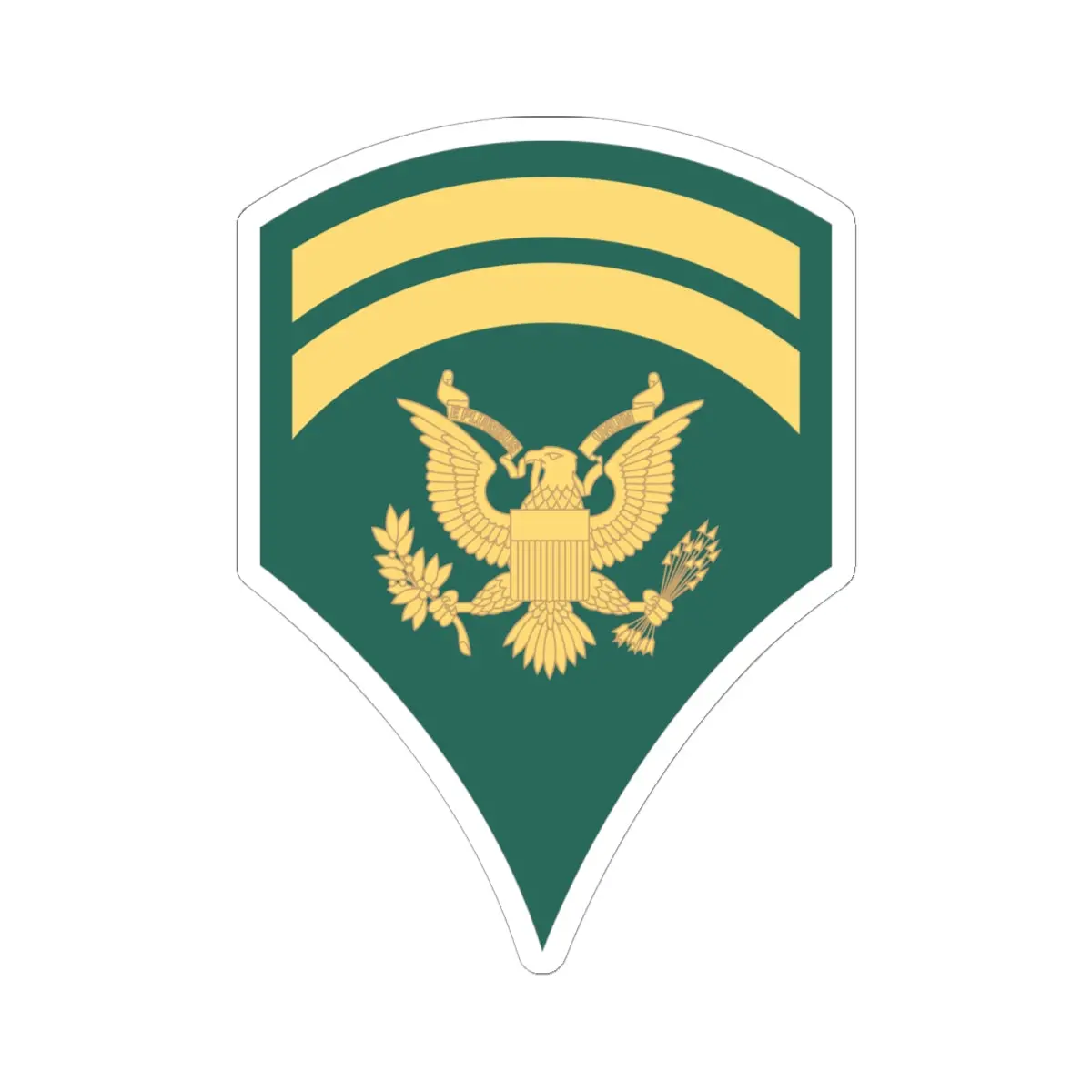 Kiss-Cut Stickers - Army - Enlisted - Spec 6 - Specialist 6 - Std X 300 1