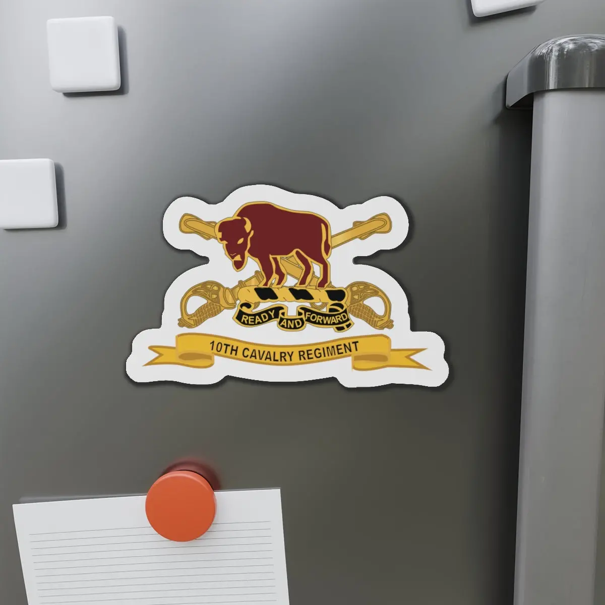 Die-Cut Magnets -Ssi- Army  - 10Th Cavalry Regiment W Br - Ribbon X 300 1