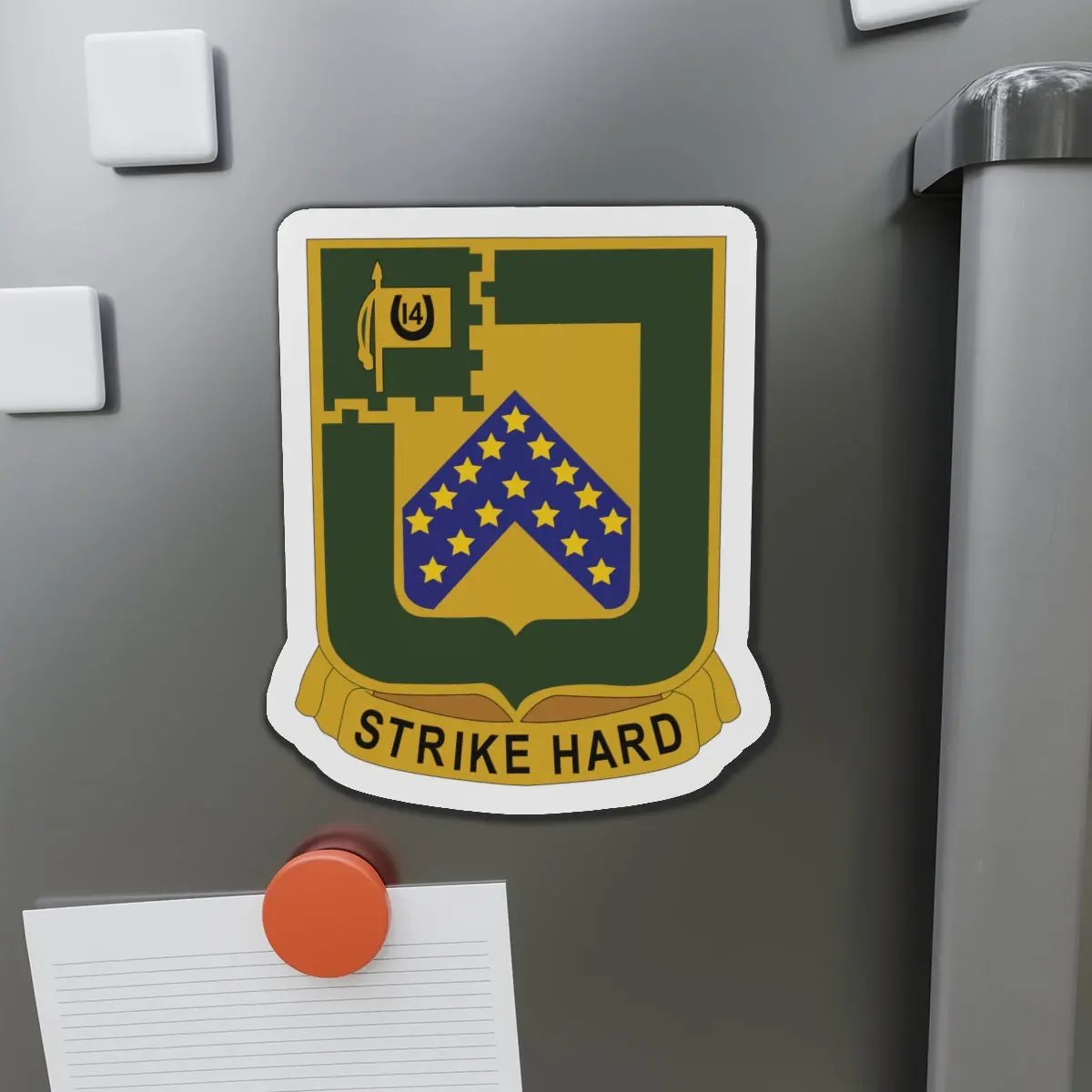 Die-Cut Magnets - Army - 16Th Cavalry Regiment Wo Txt 1