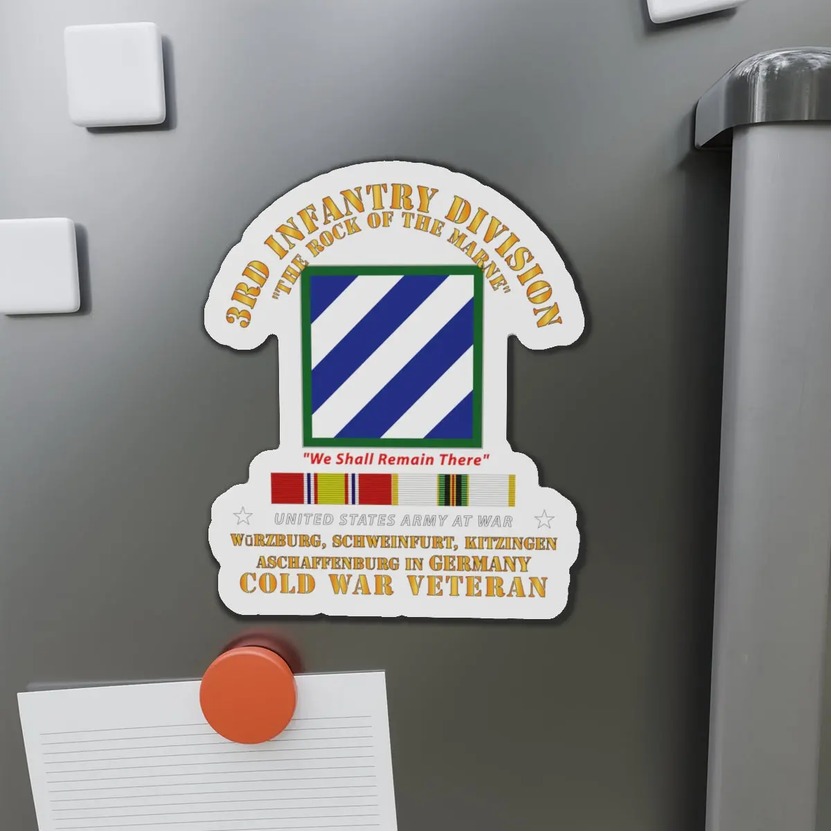 Die-Cut Magnets - 3Rd Id - Germany W Cold War Svc 1