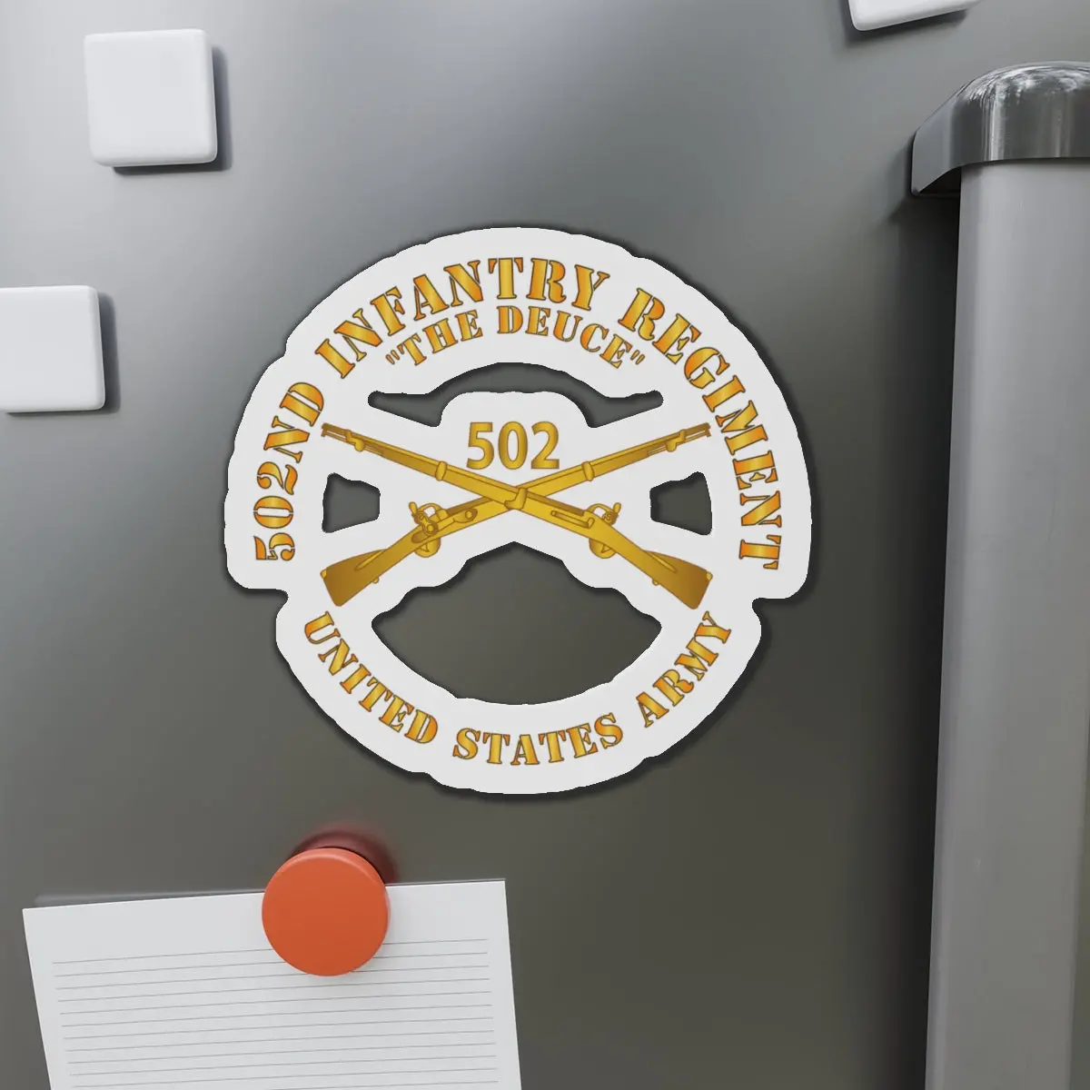 Die-Cut Magnets - 502Nd Infantry Regt - The Deuce - Infantry Br 1