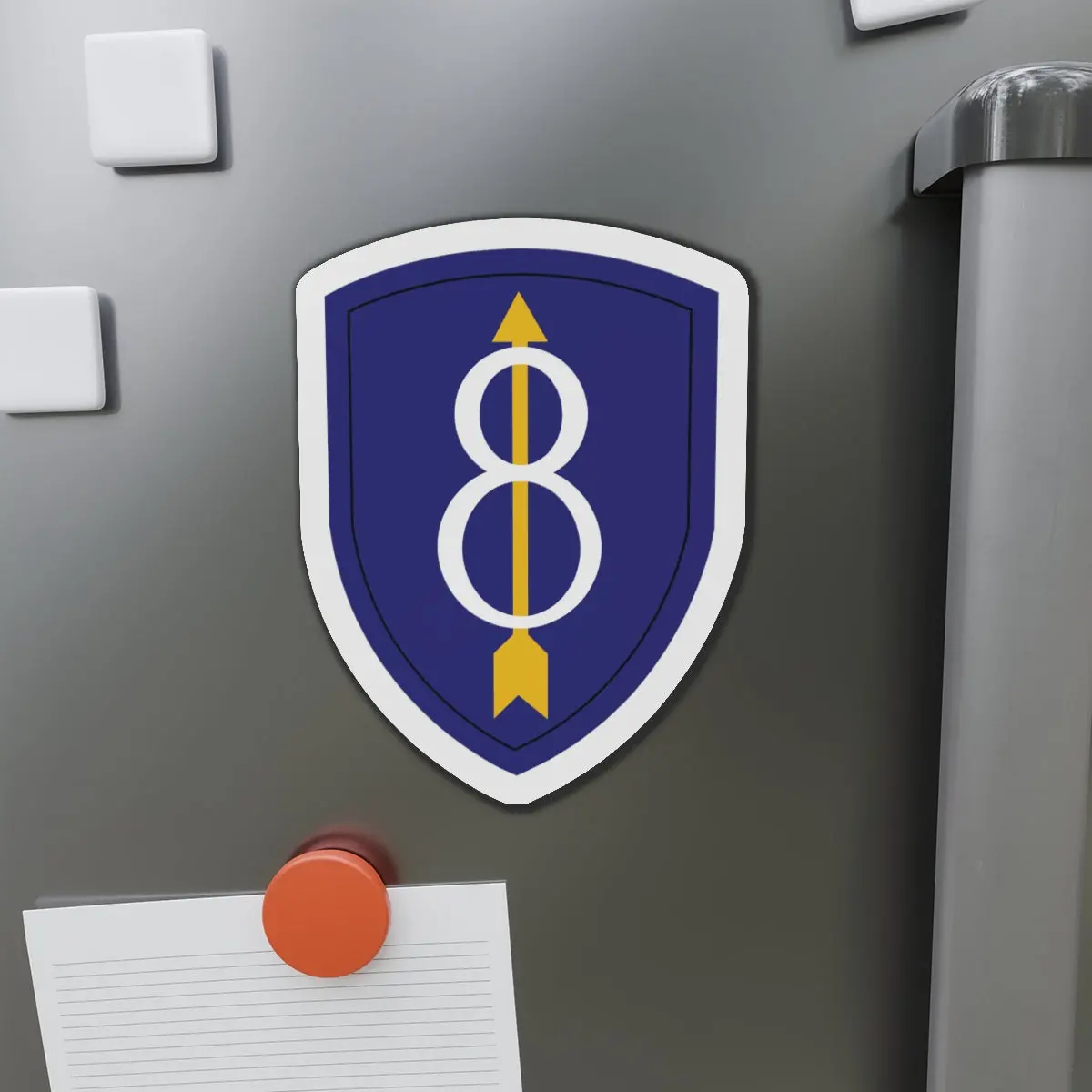 Die-Cut Magnets -Ssi - 8Th Infantry Division Wo Txt X 300 1