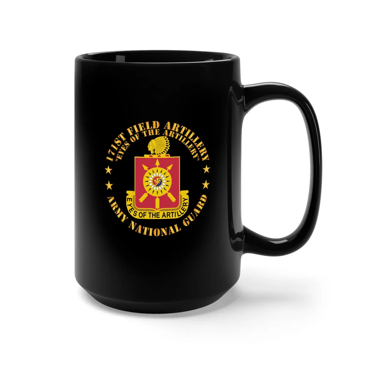 Black Mug 15Oz - Army - 171St Field Artillery - Eyes Of The Artillery - Arng - Dui W Fa Sep X 300 2