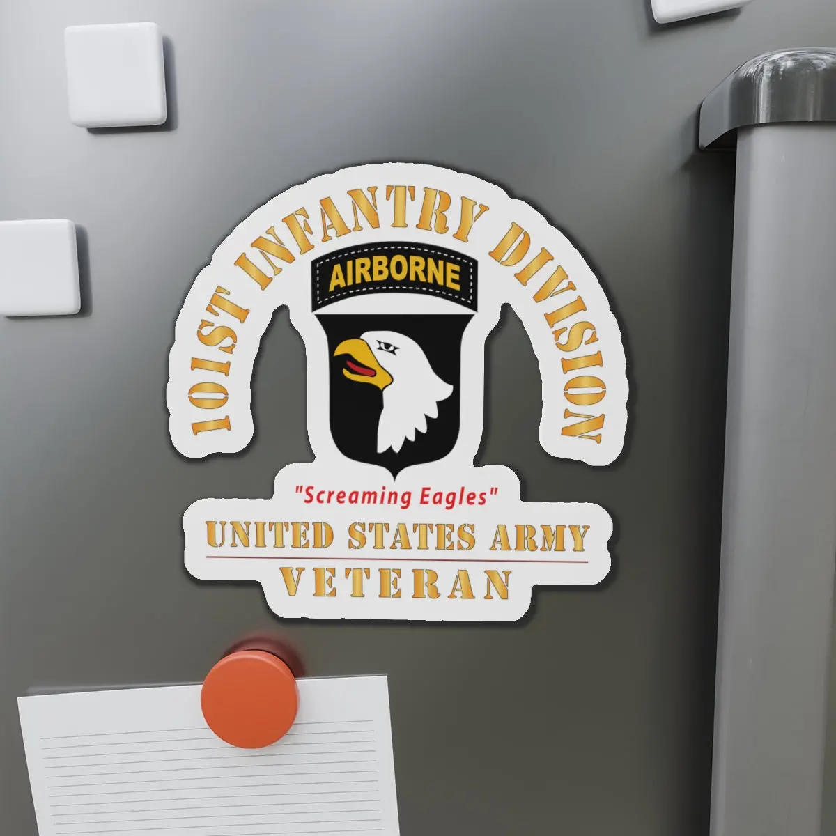 Die-Cut Magnets - Army - Ssi - 101St Airborne Division - Screaming Eagles - Us Army Veteran X 300 1