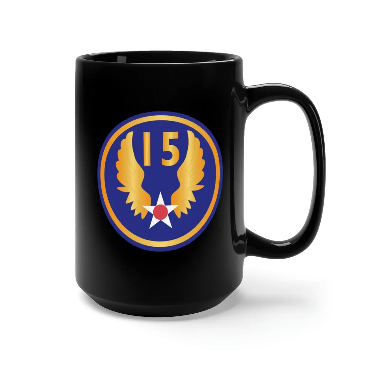 Black Mug 15Oz - Aac - Ssi - 15Th Air Force Wo Txt X 300 2