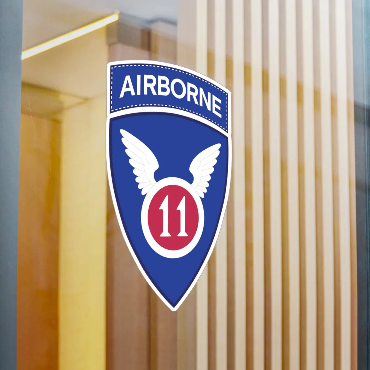 Kiss-Cut Vinyl Decals - 11Th Airborne Division - Ssi Wo Txt X 300 1