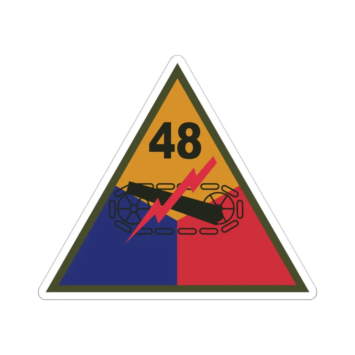 Kiss-Cut Stickers - Ssi - 48Th Armored Division X 300 1