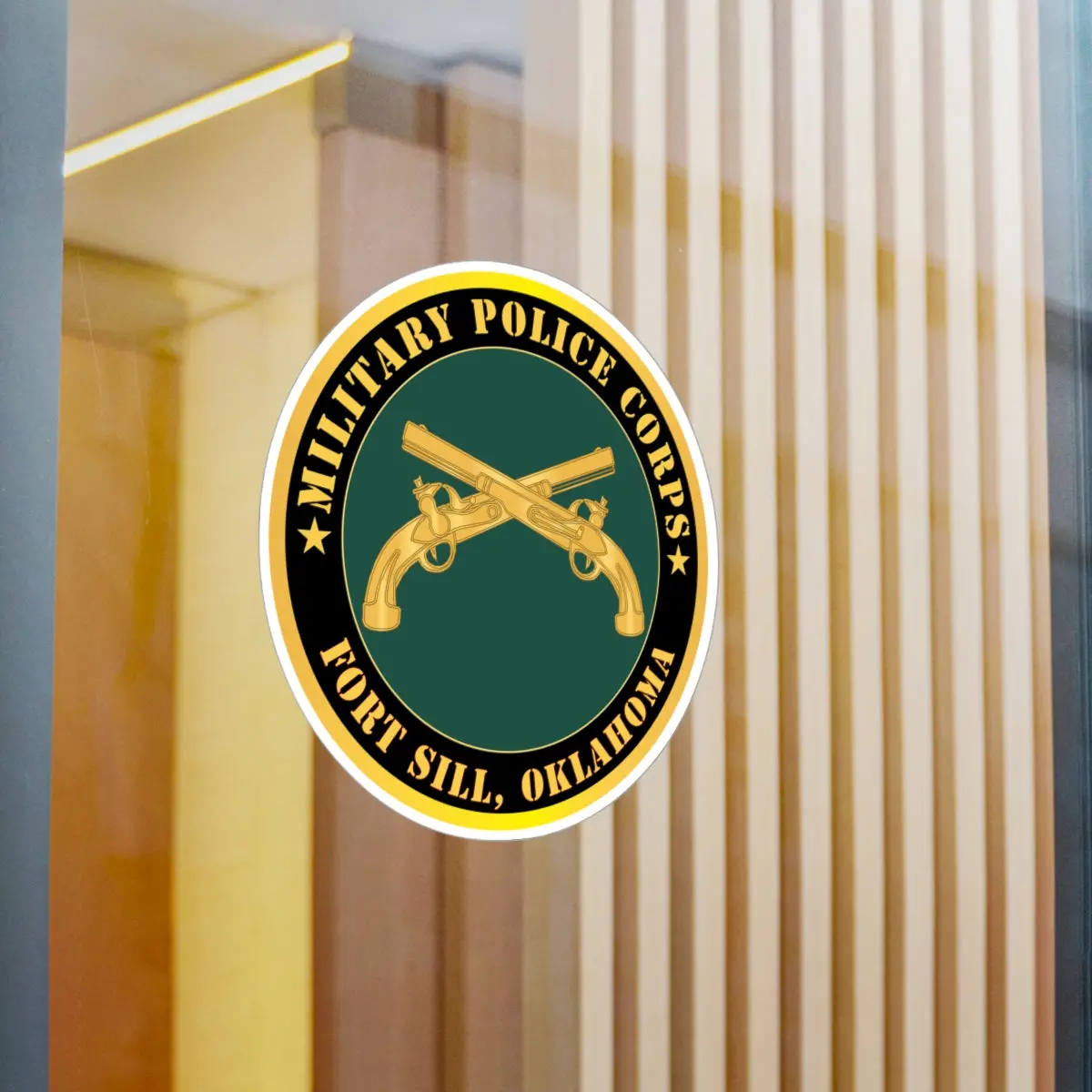 Kiss-Cut Vinyl Decals - Army - Military Police - Branch - Fort Sill, Ok X 300 2