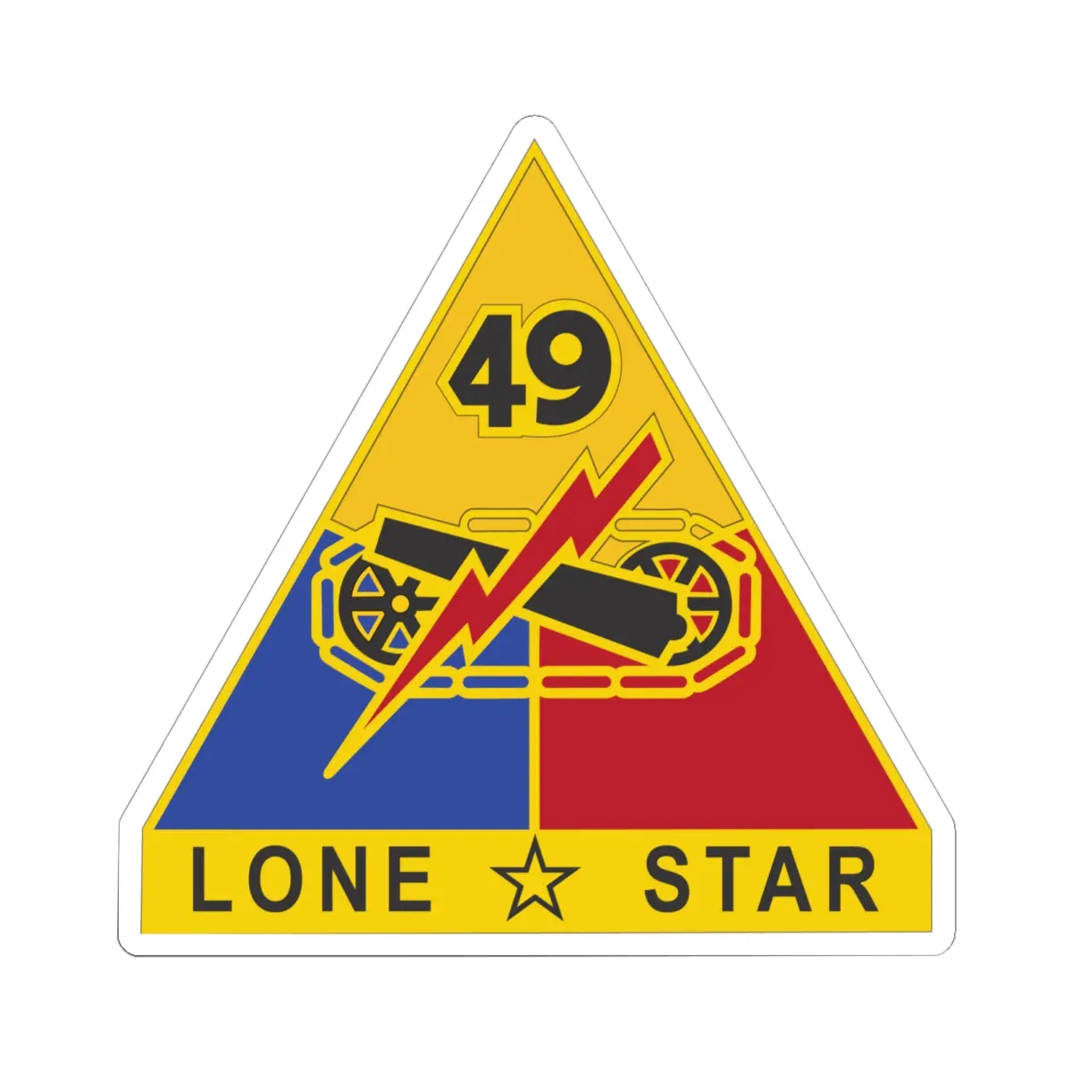 Kiss-Cut Stickers - Army - Dui - 49Th Armored Division X 300 1