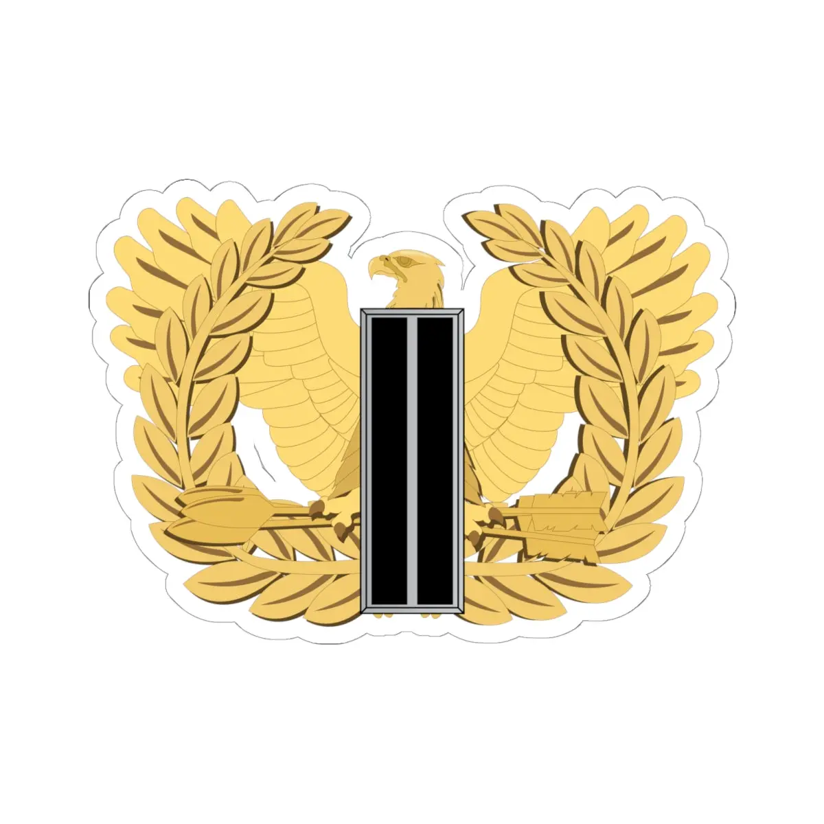 Kiss-Cut Stickers - Army - Chief Warrant Officer - W06 - Flat - Eagle And Bar Wo Txt X 300 1