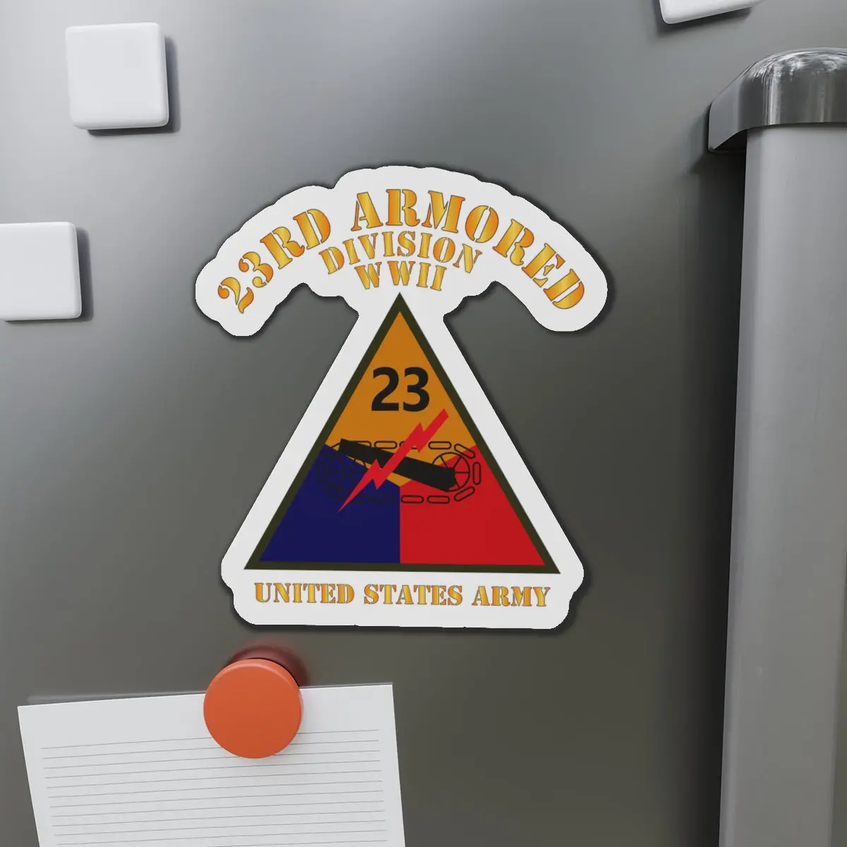 Die-Cut Magnets - Army - Ssi - 23Rd Armored Division - Wwii - Us Army X 300 1