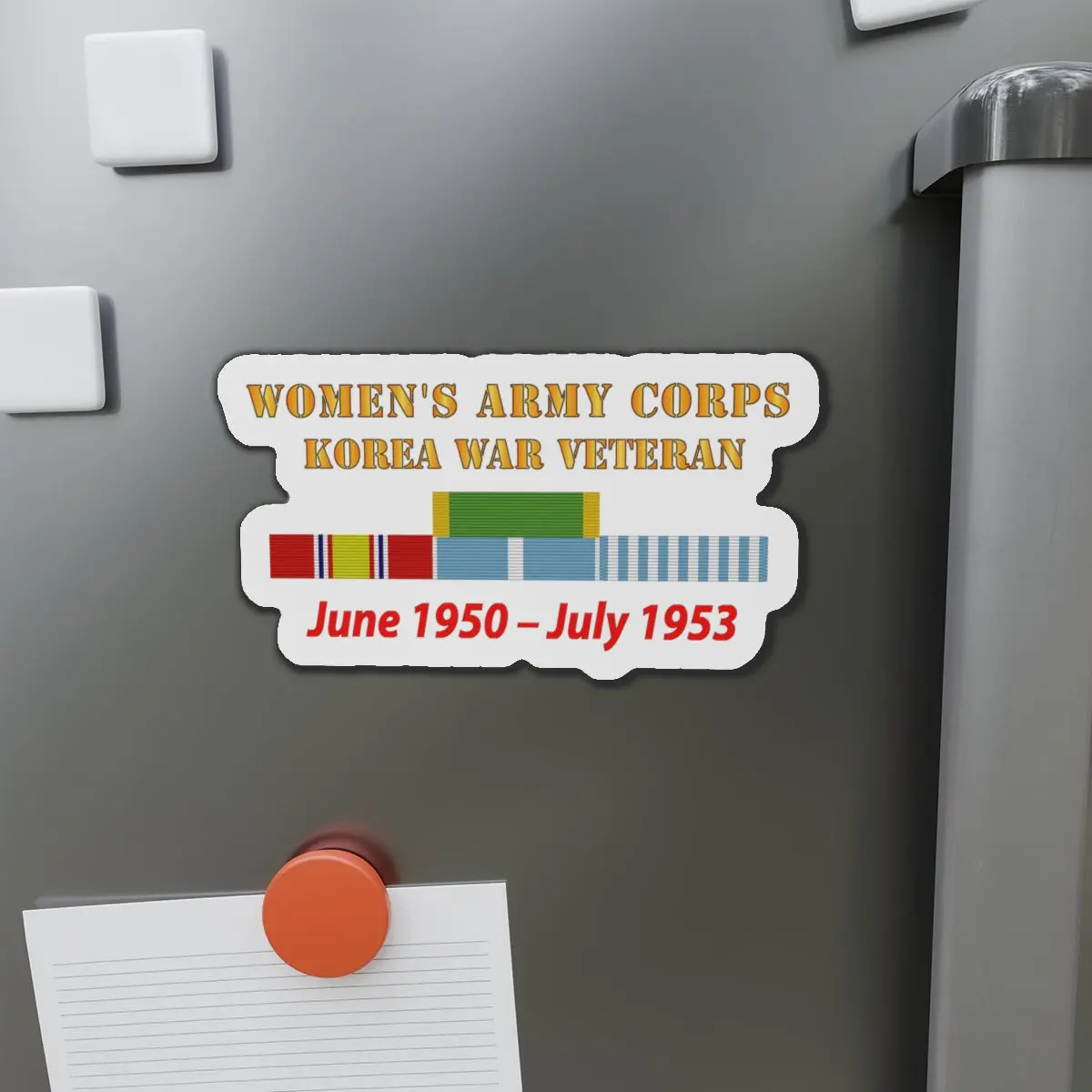 Die-Cut Magnets - Army - Womens Army Corps - Korea War  Veteran - 1950 - 1953 - Wac - Ndsm  - Korea Svc War 1