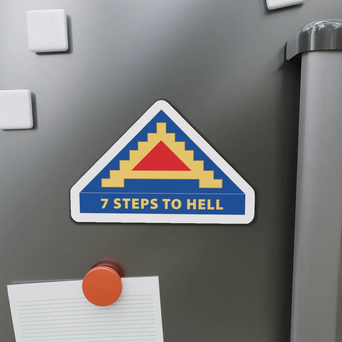 Die-Cut Magnets - 7Th United States Army  W 7 Steps To Hell X 300 1
