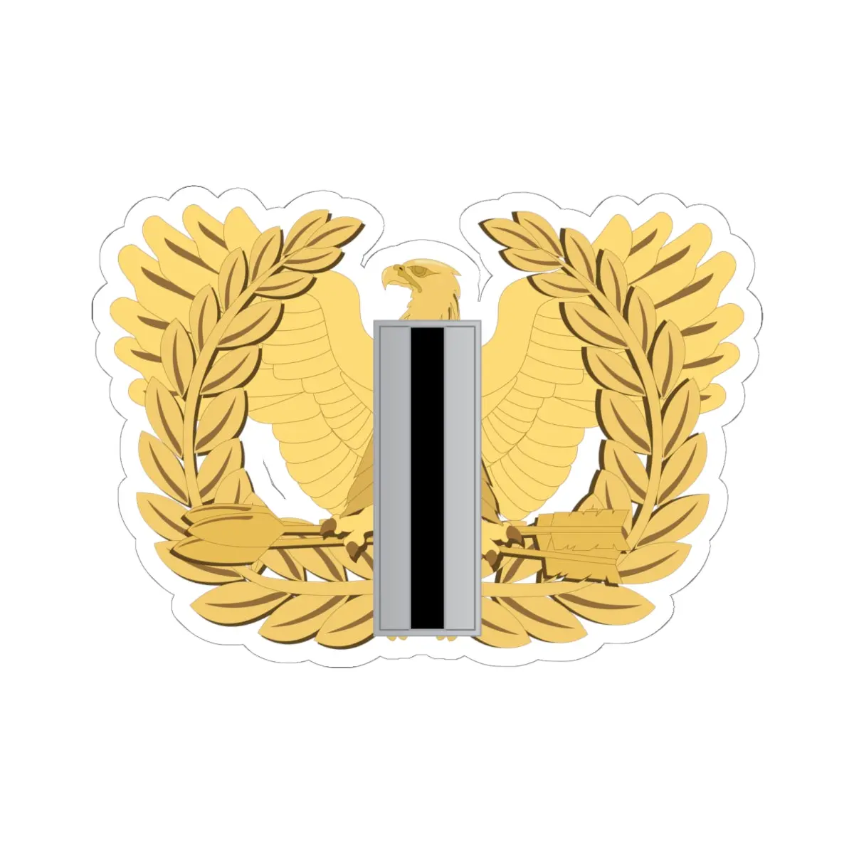 Kiss-Cut Stickers - Army - Chief Warrant Officer - W05 - Flat - Eagle And Bar Wo Txt X 300 1