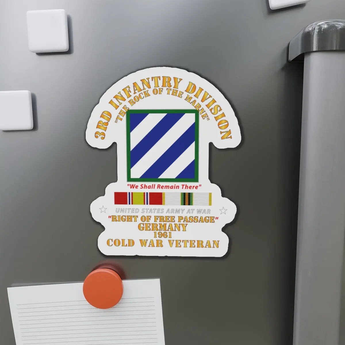 Die-Cut Magnets - 3Rd Id - Right Of Passage - Germany W Cold War Svc 1