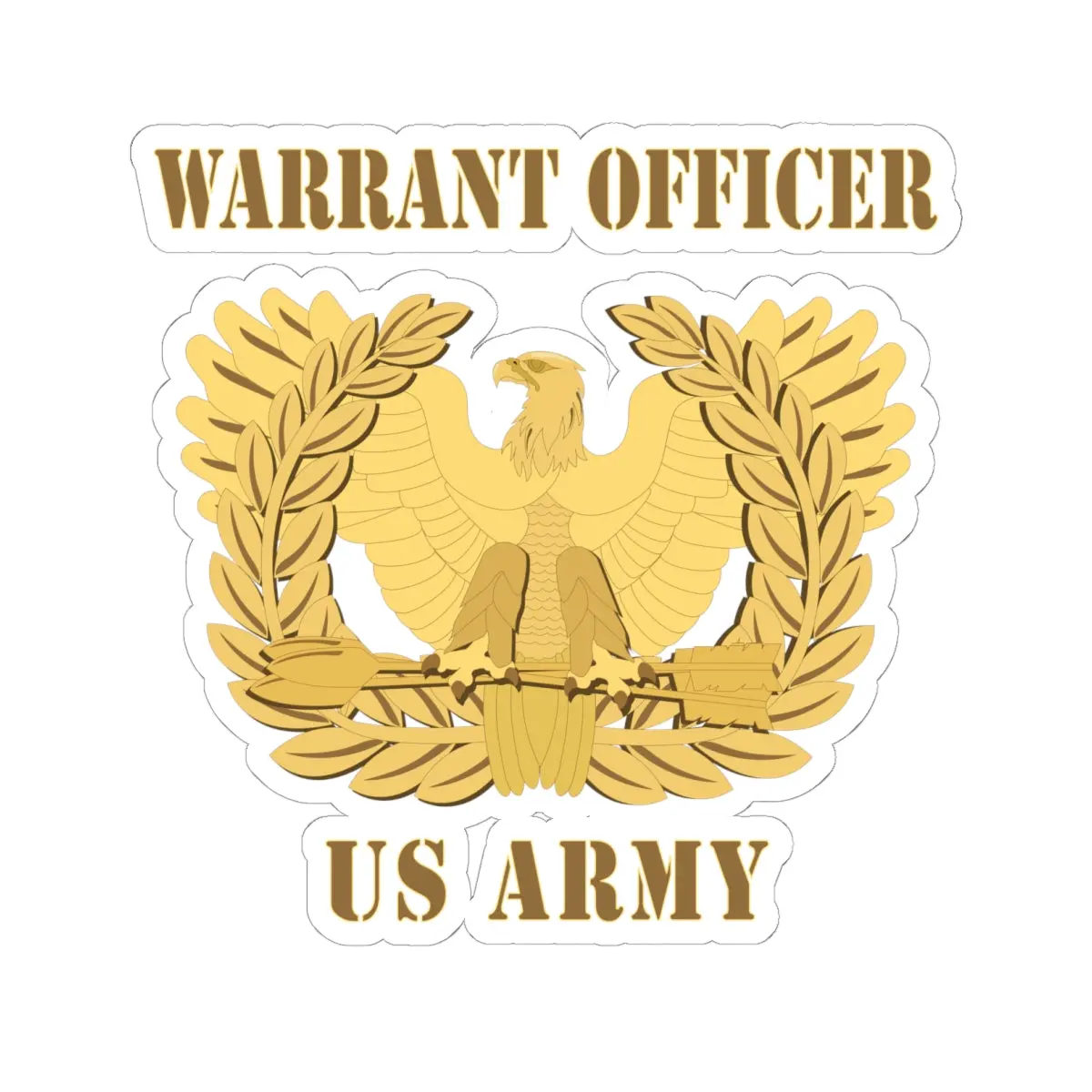Kiss-Cut Stickers - Army - Emblem - Warrant Officer Insignia X 300 1