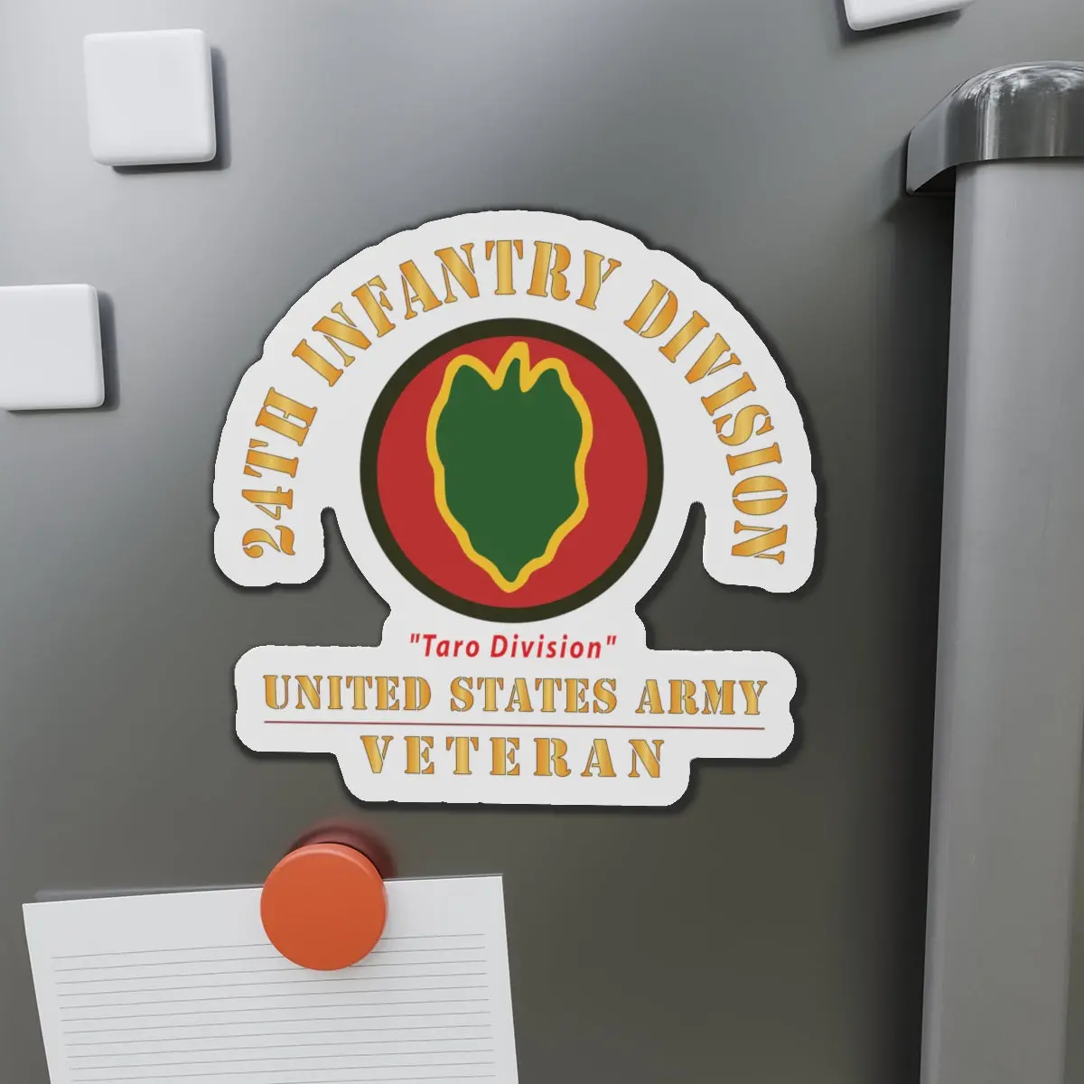 Die-Cut Magnets - Army - Ssi - 24Th Infantry Division  - Taro Division - Us Army Veteran X 300 1