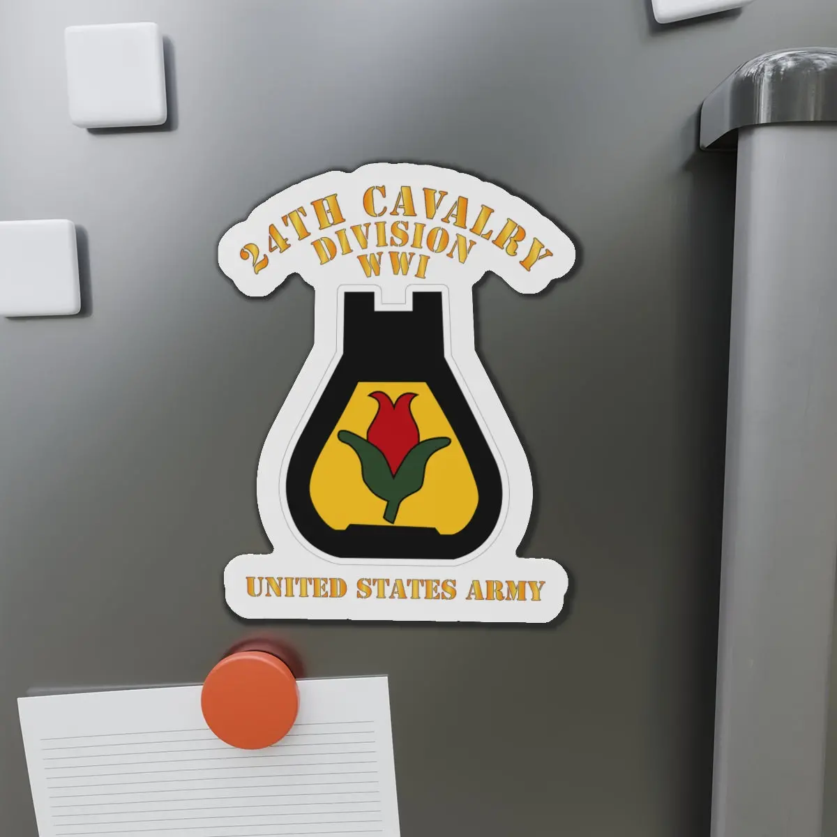 Die-Cut Magnets - Army - Ssi - 24Th Cavalry Division - Wwi - Us Army X 300 1