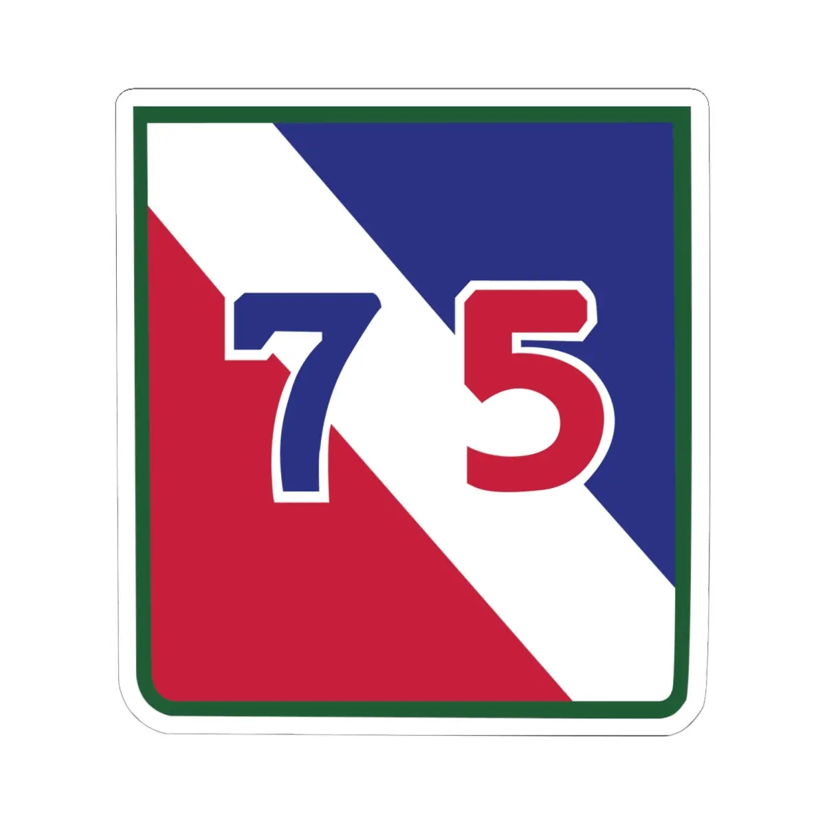Kiss-Cut Stickers - Ssi - 75Th Infantry Division X 300 1