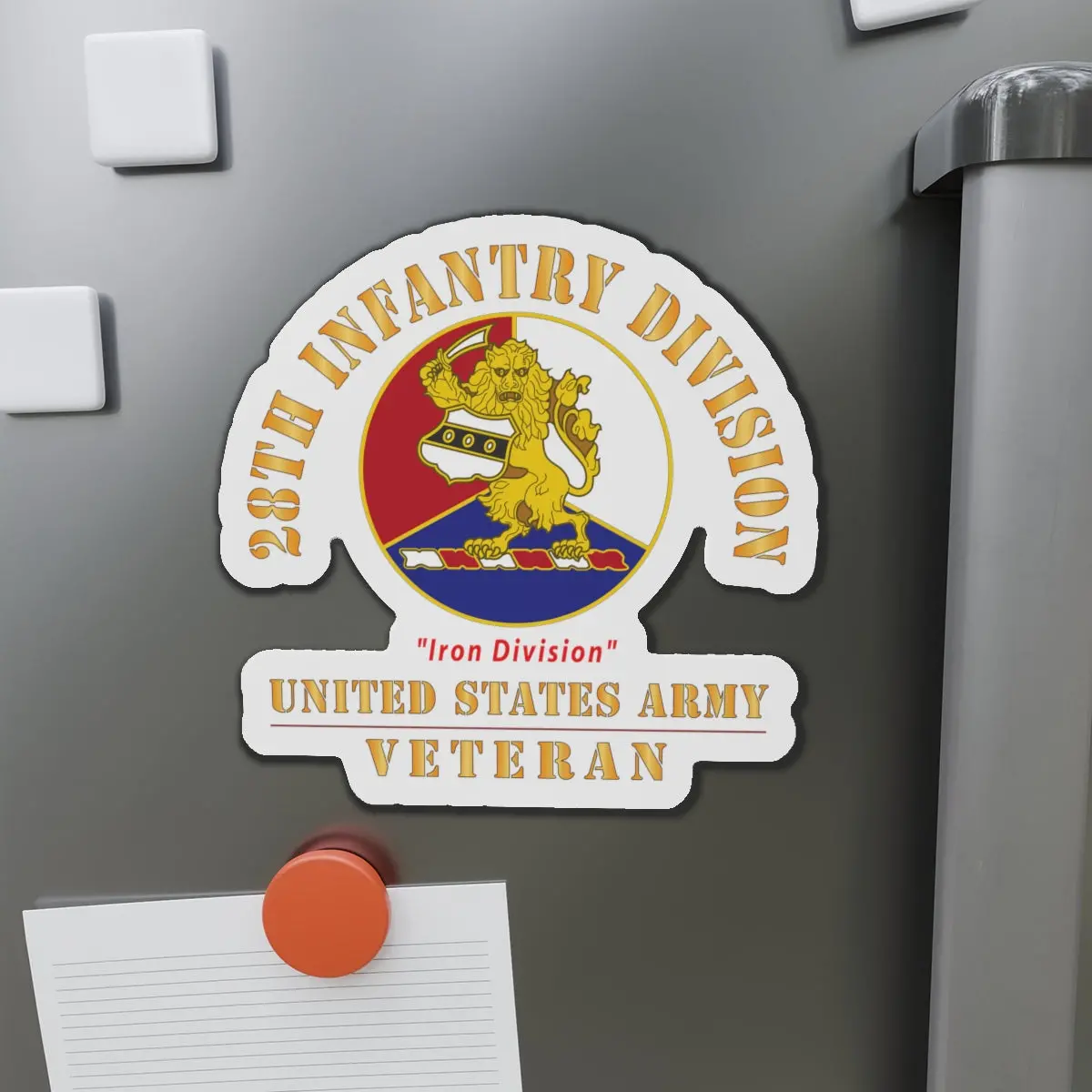 Die-Cut Magnets - Army - Dui - 28Th Infantry Division - Iron Division - Us Army Veteran X 300 1