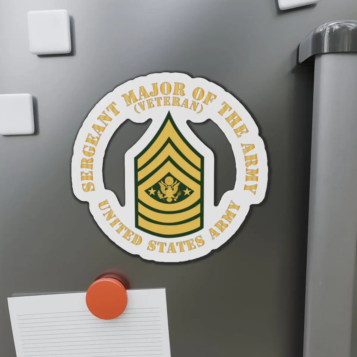 Die-Cut Magnets -Ssi - Army - Sergeant Major Of The Army - Sma - Veteran - Flat X 300 1