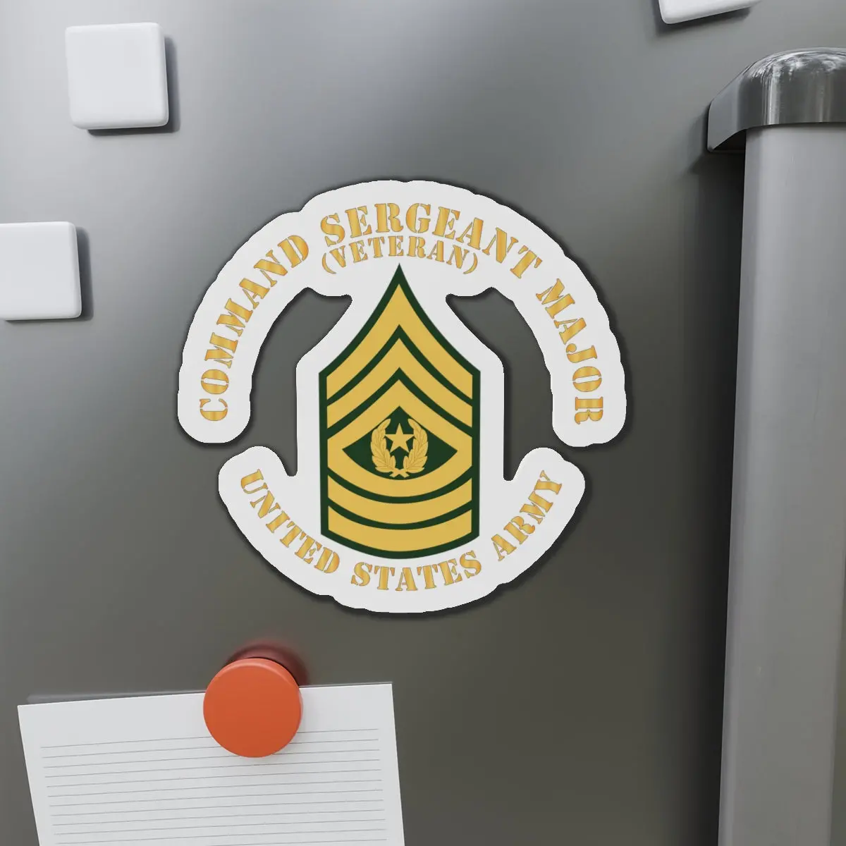 Die-Cut Magnets -Ssi -Army - Command Sergeant Major - Csm - Veteran - Flat X 300 1