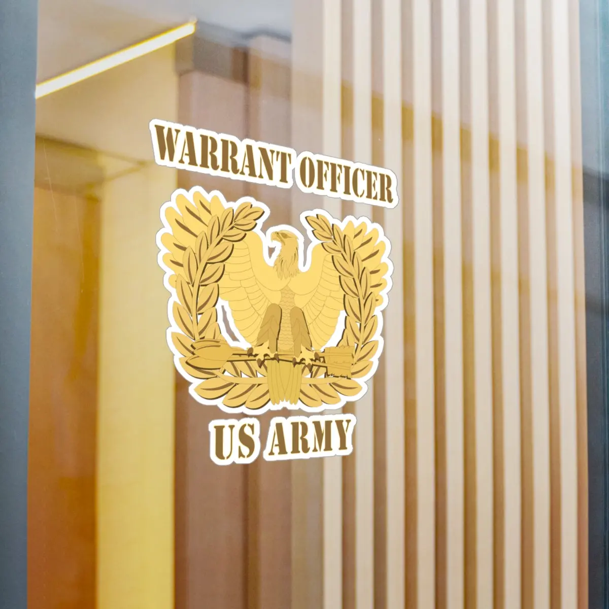 Kiss-Cut Vinyl Decals - Army - Emblem - Warrant Officer Insignia X 300 1