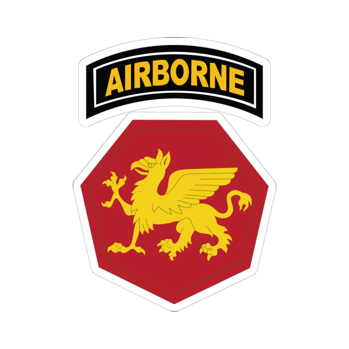 Kiss-Cut Stickers - Ssi - 108Th Airborne Division (1946-1952) X 300 1