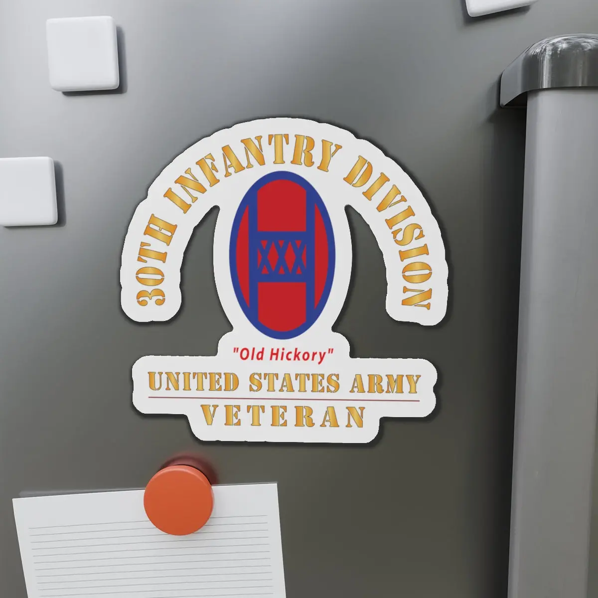 Die-Cut Magnets - Army - Ssi - 30Th Infantry Division - Old Hickory - Us Army Veteran X 300 1