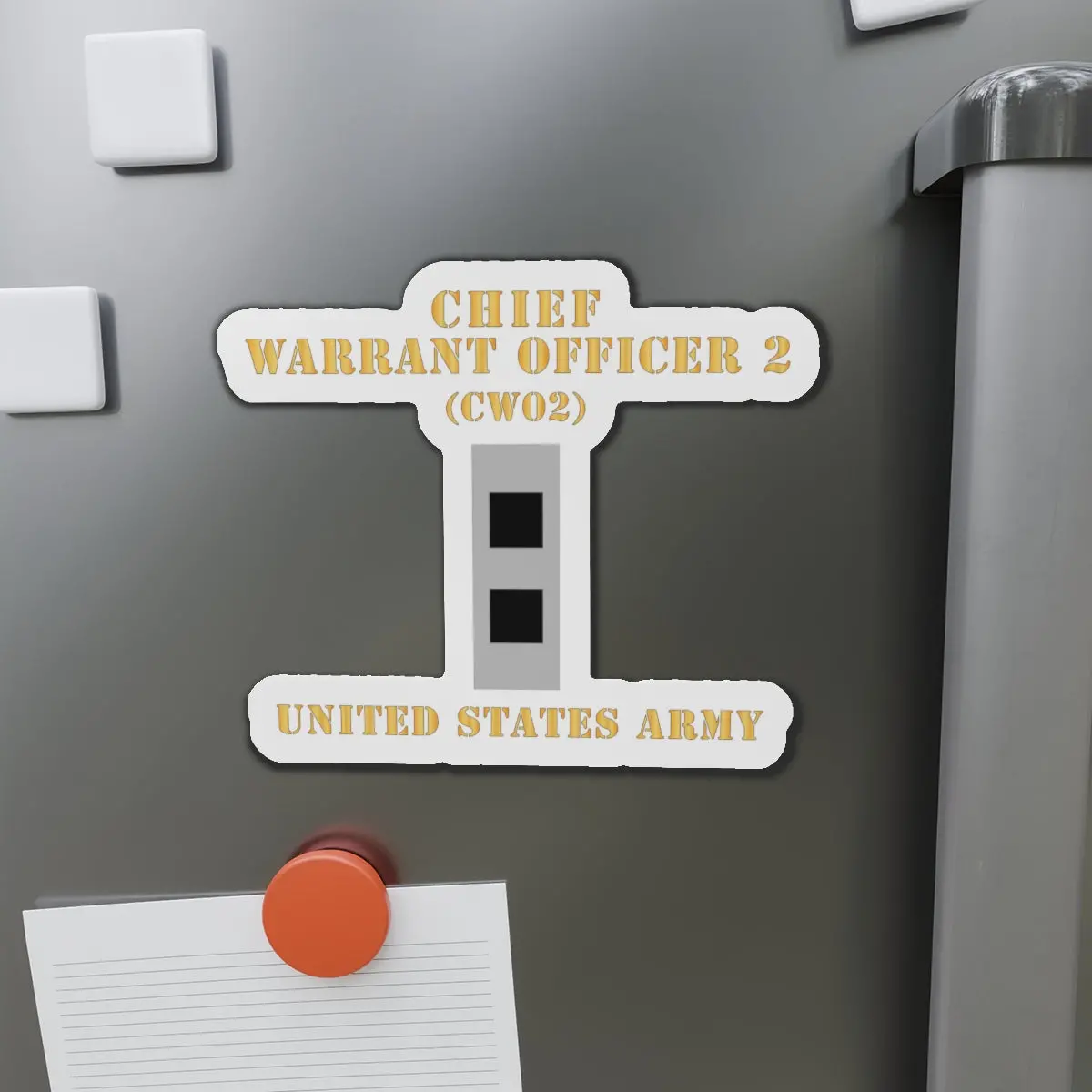 Die-Cut Magnets -Ssi - Army - Chief Warrant Officer 2 - Cw02 - Flat - X 300 1