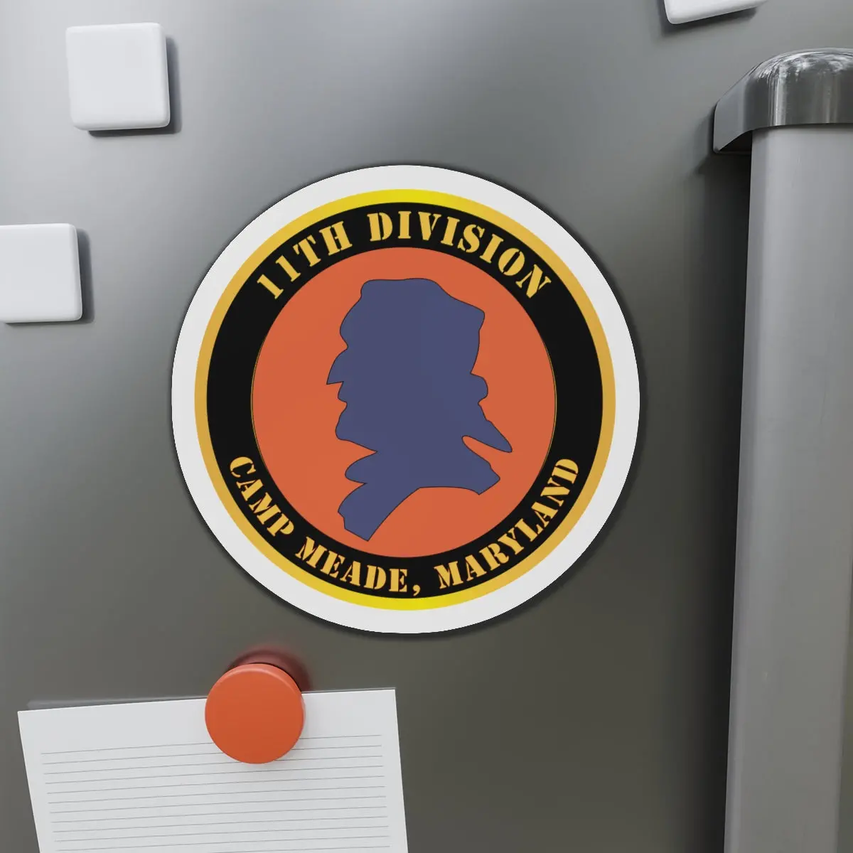 Die-Cut Magnets - Army - 11Th Division - Camp Meade, Maryland X 300 1