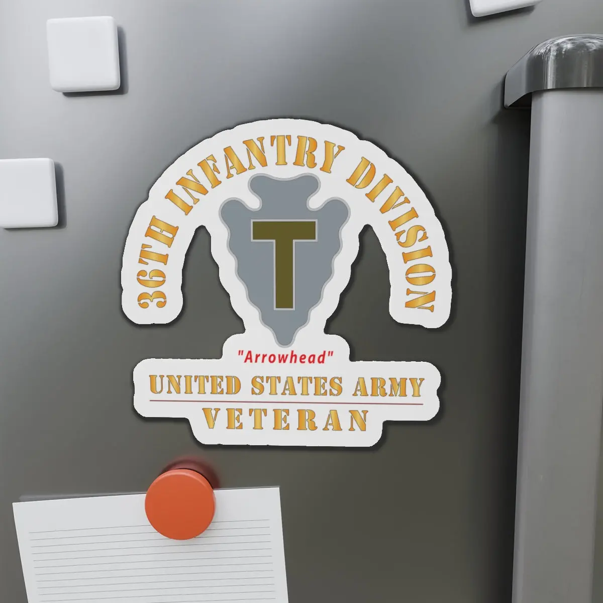 Die-Cut Magnets - Army - Dui - 36Th Infantry Division - Arrowhead - Us Army Veteran X 300 1