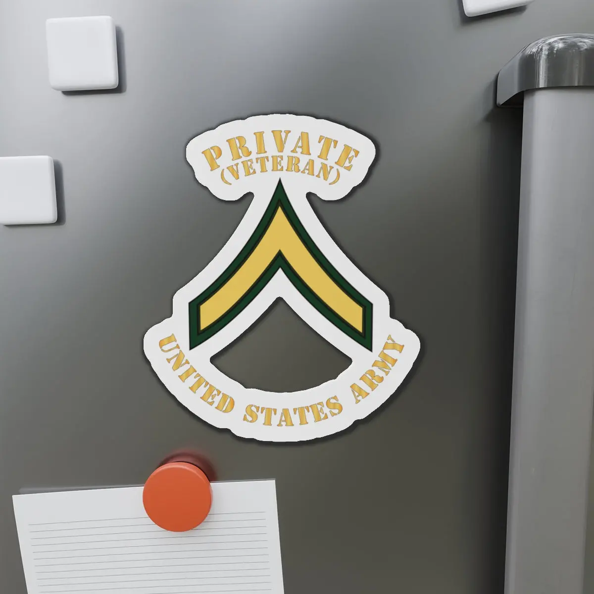 Die-Cut Magnets -Ssi -Army - Private - Pv2 - Veteran - Flat X 300 1