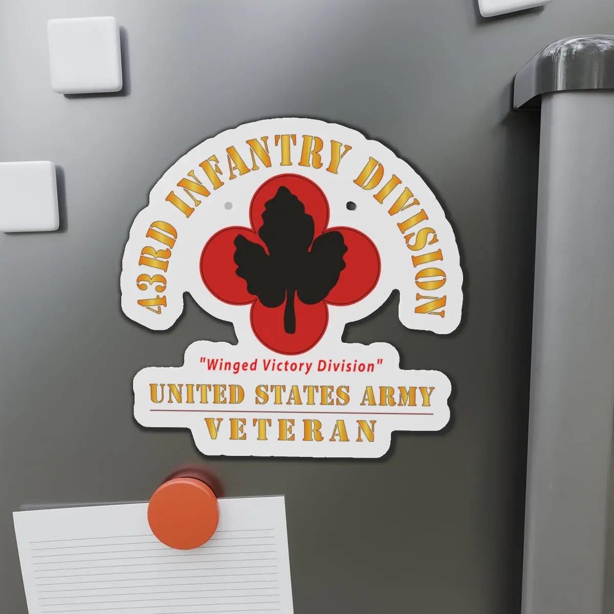Die-Cut Magnets - Army - Ssi - 43Rd Infantry Division - Winged Victory Division - Us Army Veteran X 300 1