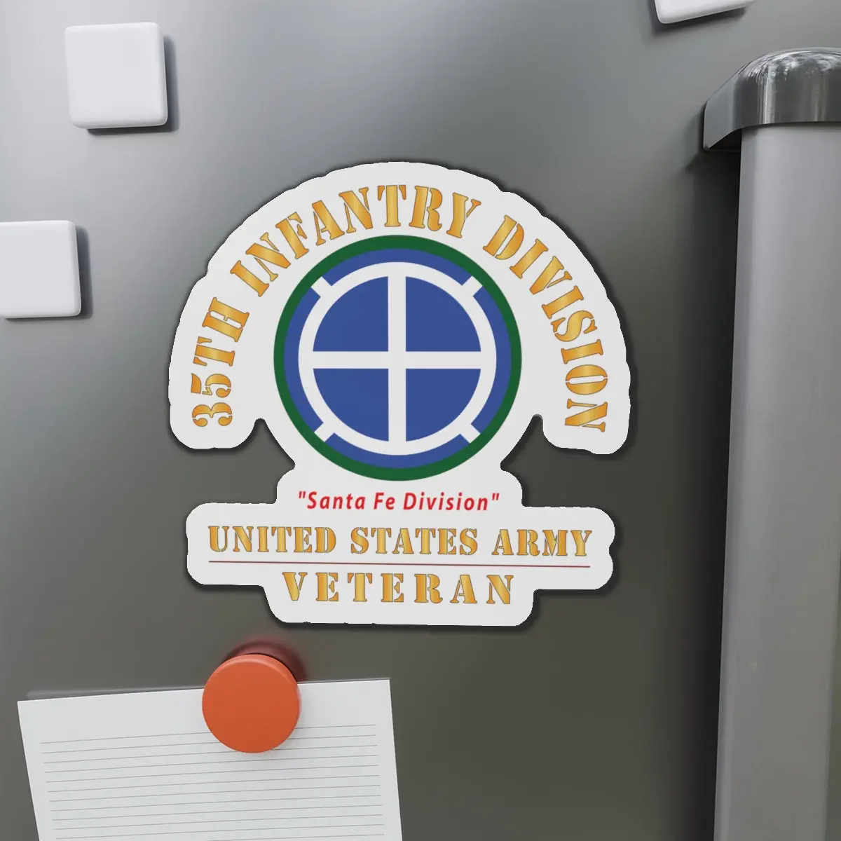 Die-Cut Magnets - Army - Ssi - 35Th Infantry Division - Santa Fe Division - Us Army Veteran X 300 1