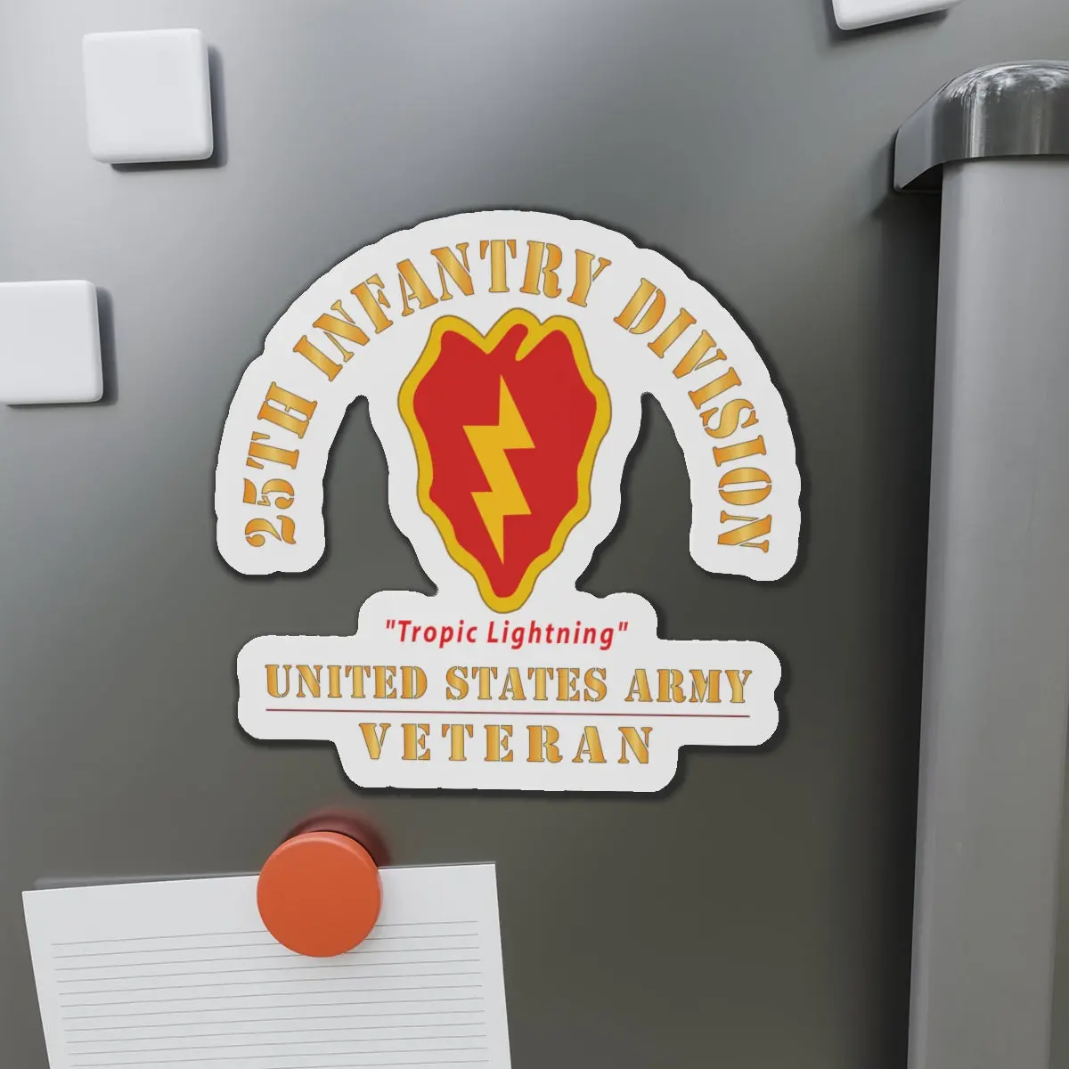 Die-Cut Magnets - Army - Ssi - 25Th Infantry Division - Tropic Lightning - Us Army Veteran X 300 1