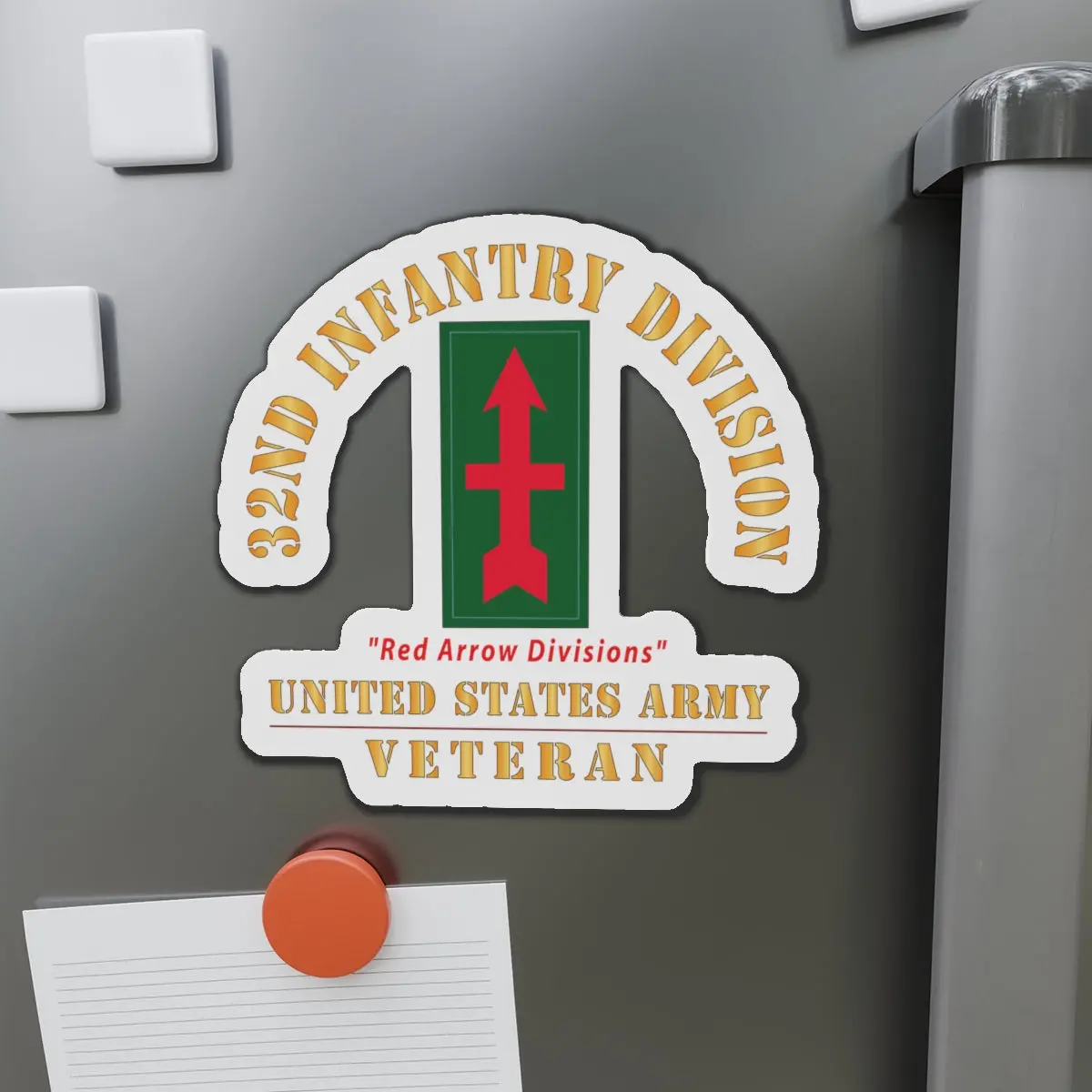 Die-Cut Magnets - Army - Ssi - 32Nd Infantry Division - Red Arrow Division - Us Army Veteran X 300 1