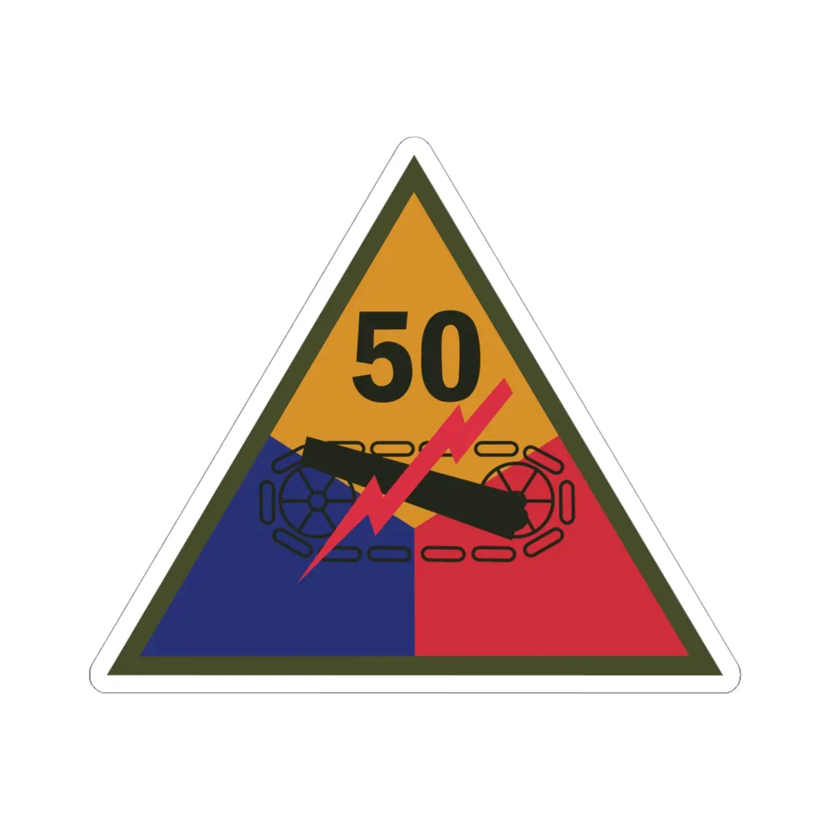 Kiss-Cut Stickers - Ssi - 50Th Armored Division X 300 1
